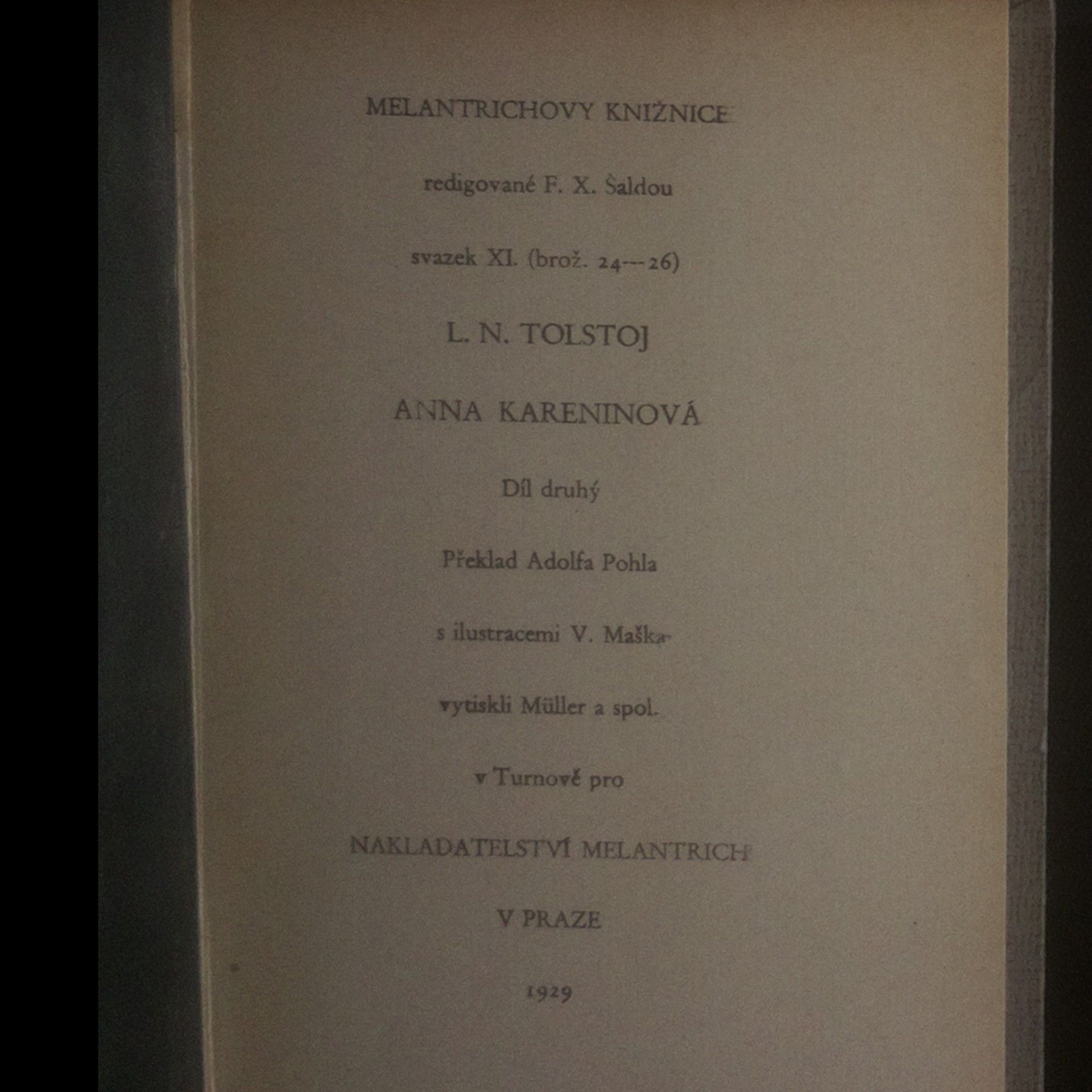 Léon Tolstoï Anna Kareninová II.