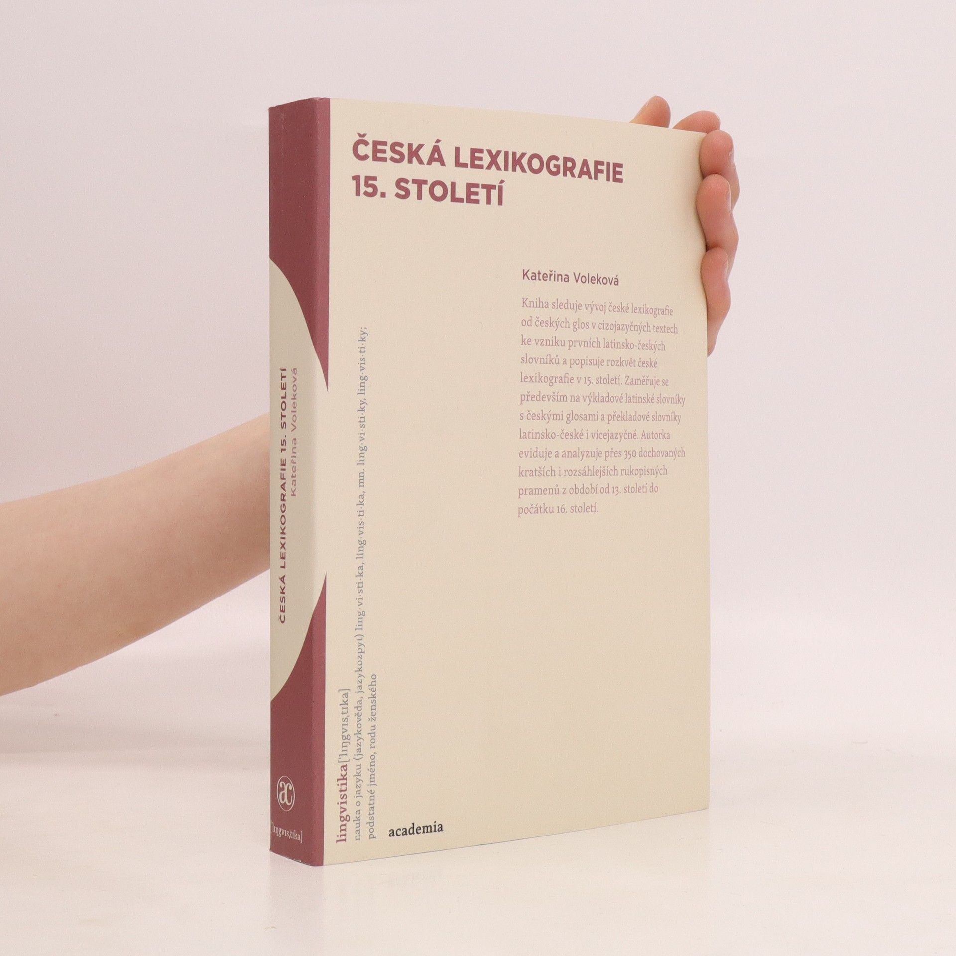 Kateřina Voleková Česká lexikografie 15. století