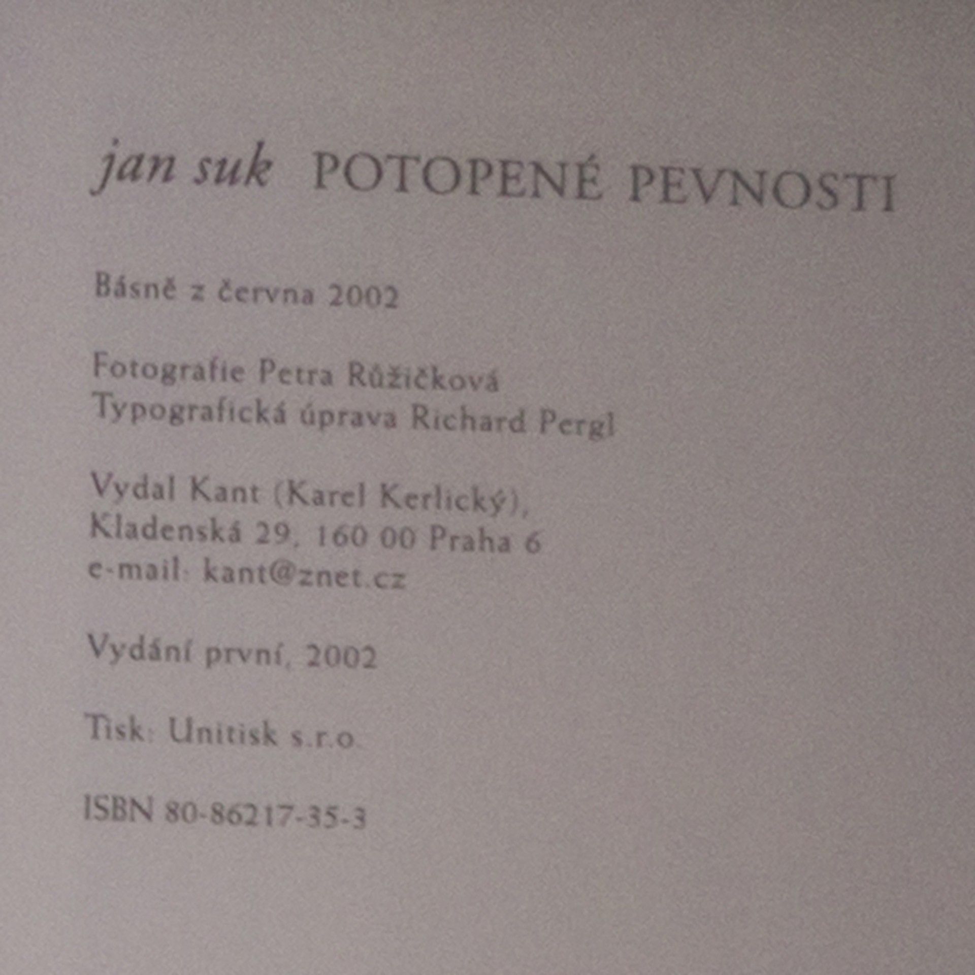 Jan Suk Potopené pevnosti