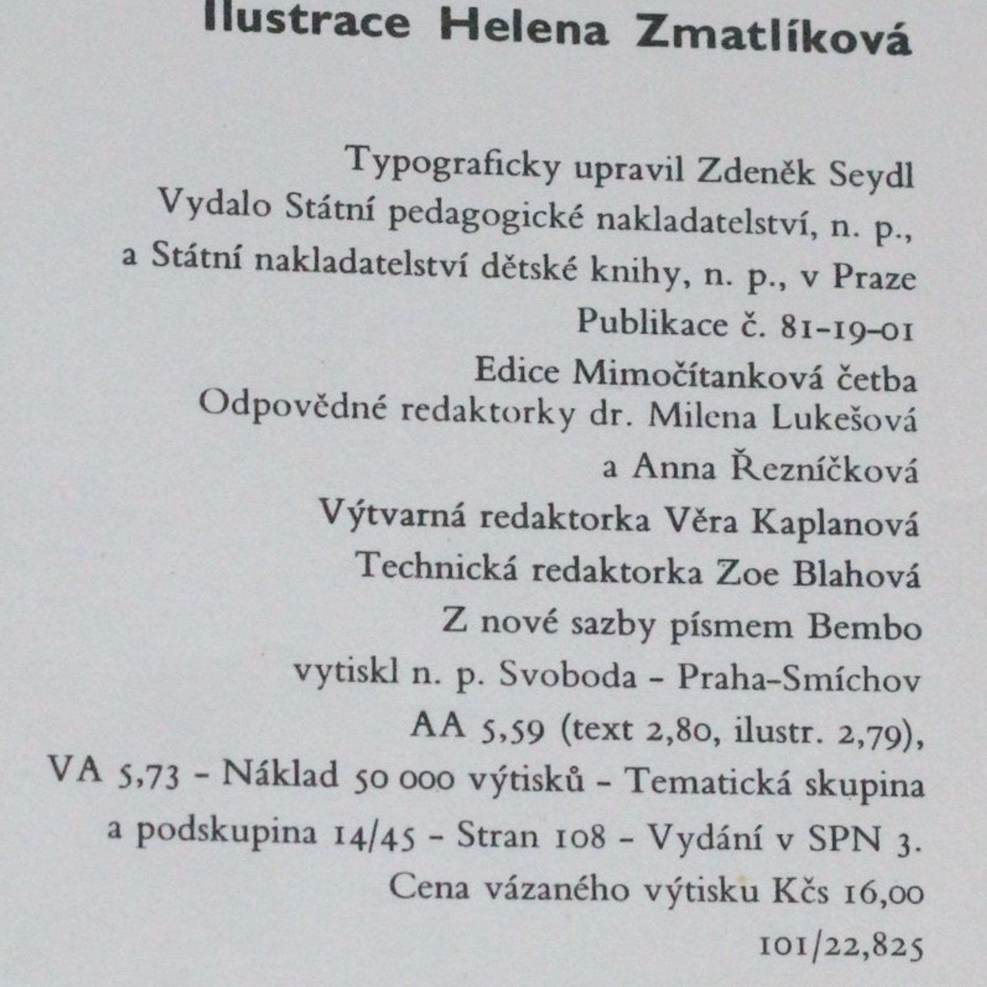 Bohumil Říha Honzíkova cesta