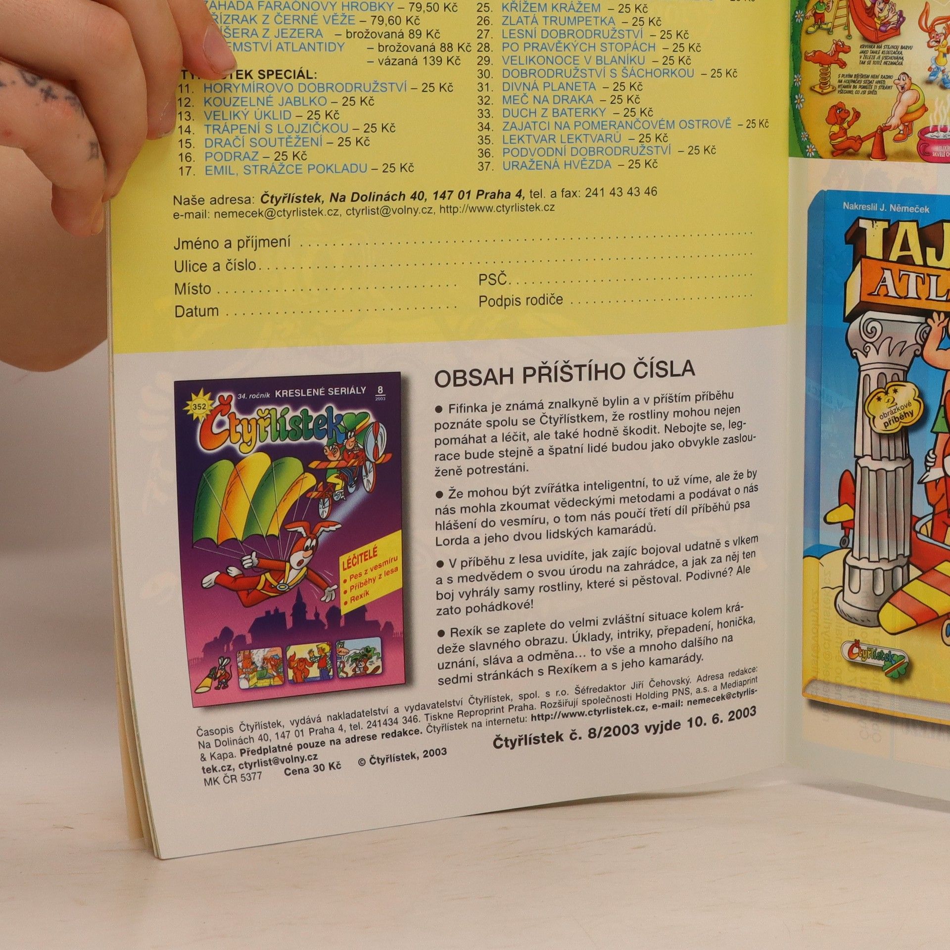 Autorenkollektiv Čtyřlístek 351. 7/2003