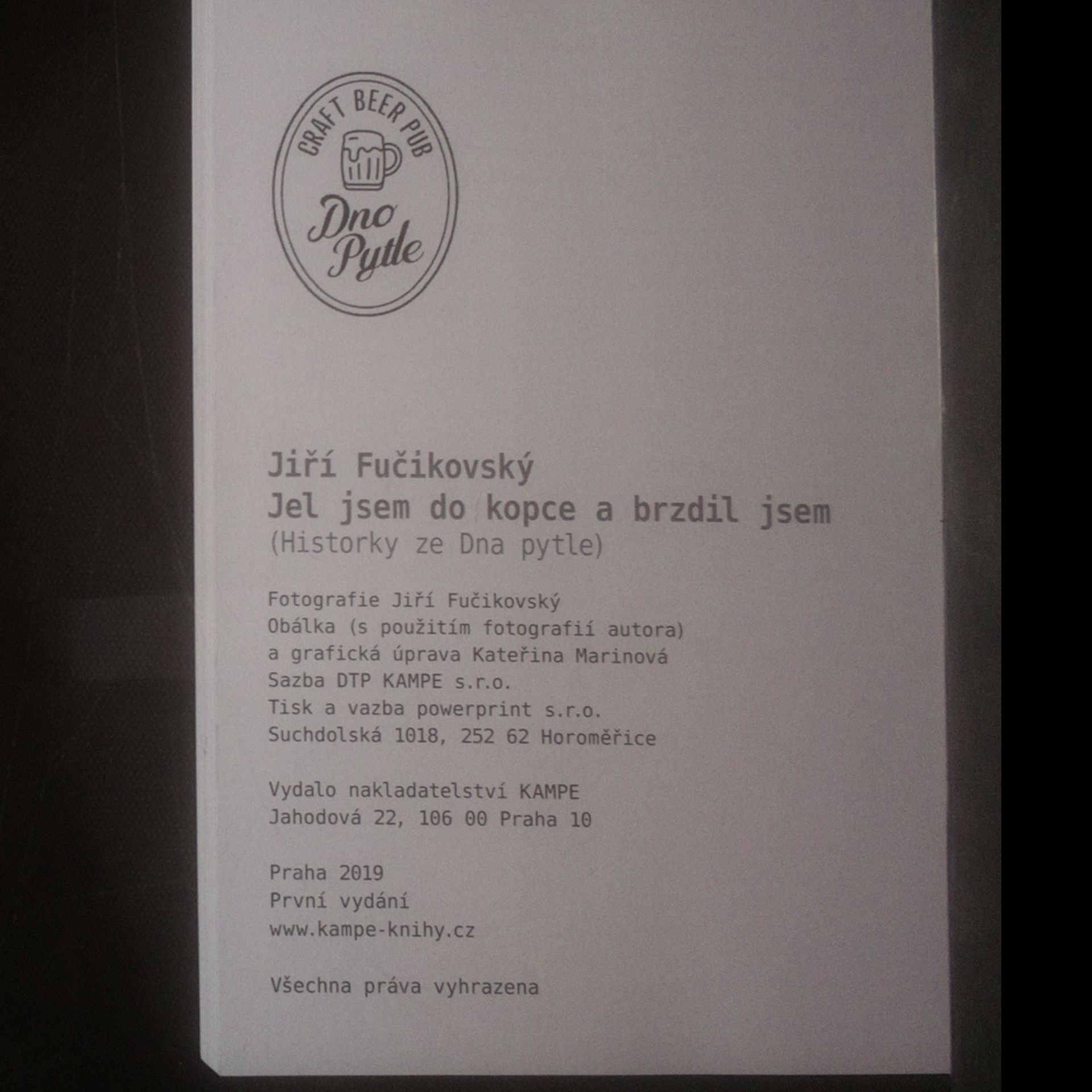 Jiří Fučikovský Jel jsem do kopce a brzdil jsem (Historky ze Dna pytle)
