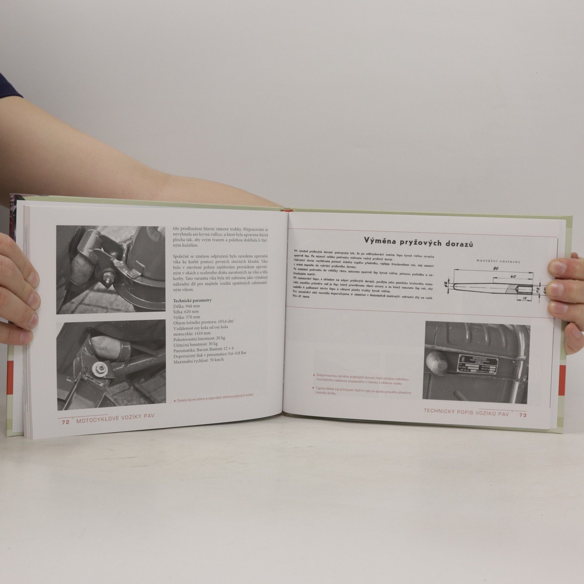 Jiří Bartuš Motocyklové vozíky PAv - historie, vývoj, technika