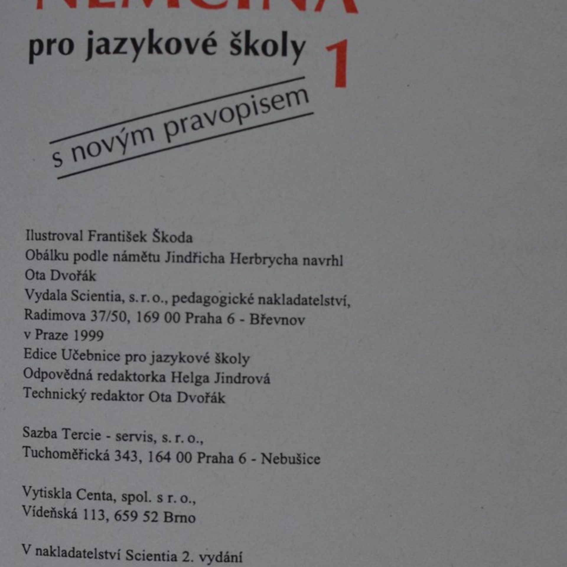 Věra Höppnerová Němčina pro jazykové školy : s novým pravopisem