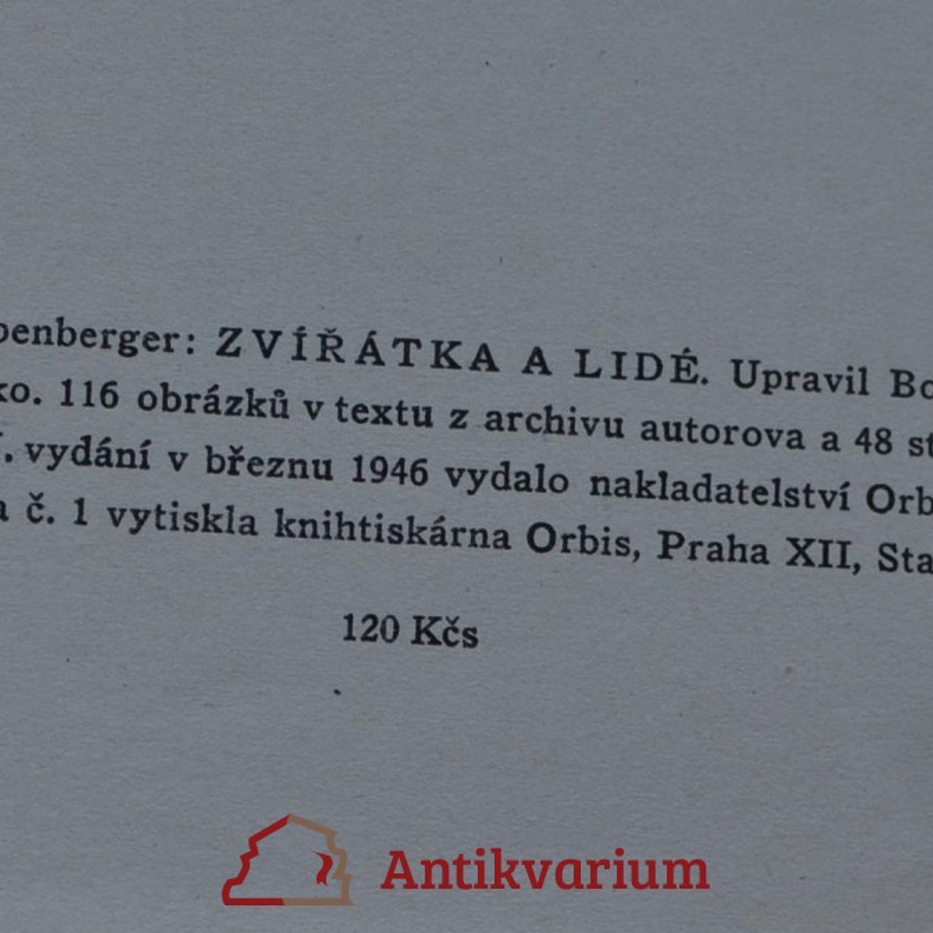 Jan Obenberger Zvířátka a lidé