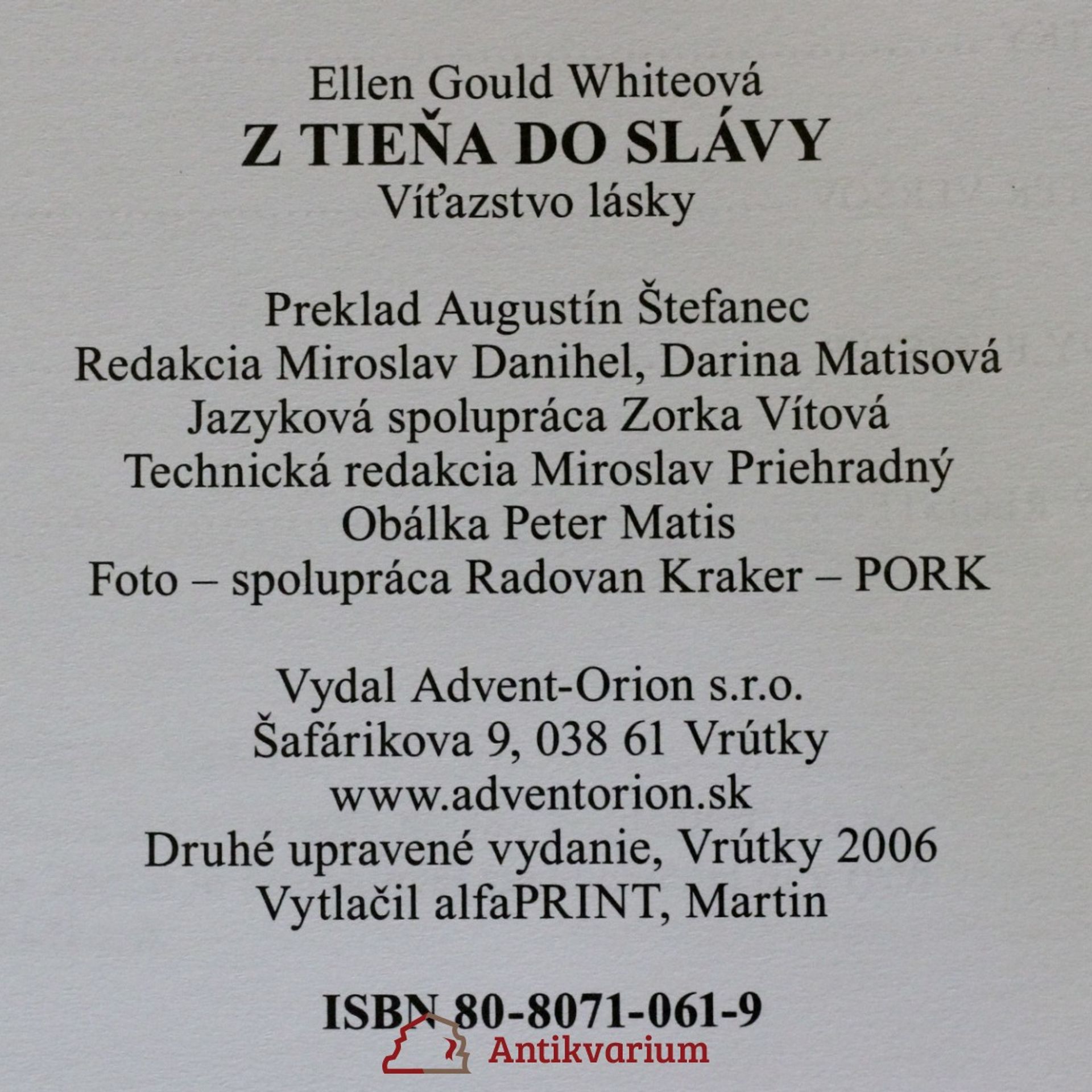 Ellen Gould Harmon White Z tieňa do slávy. Víťazstvo lásky
