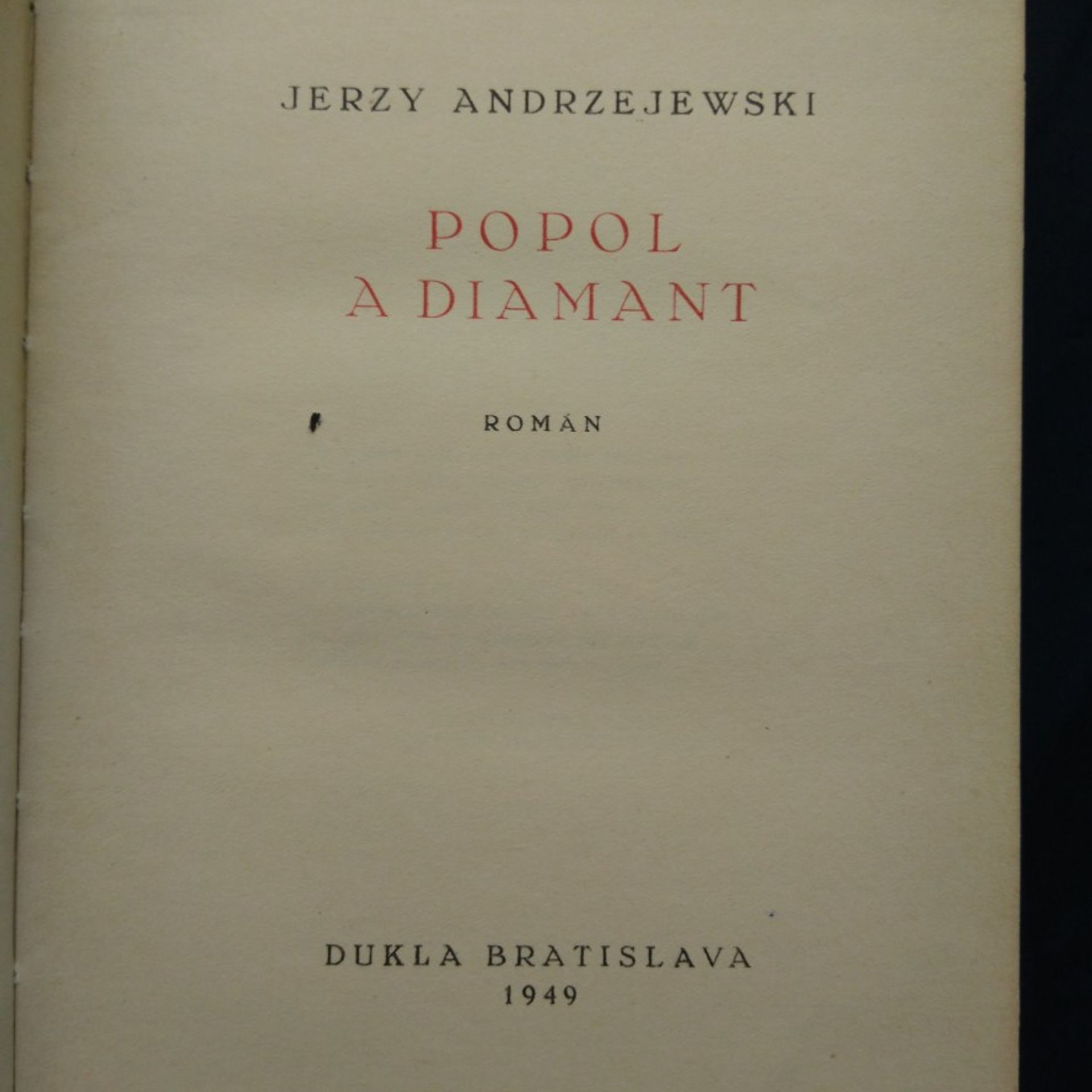 Adrzejewski Jerzy Popol a diamant (Oppl)