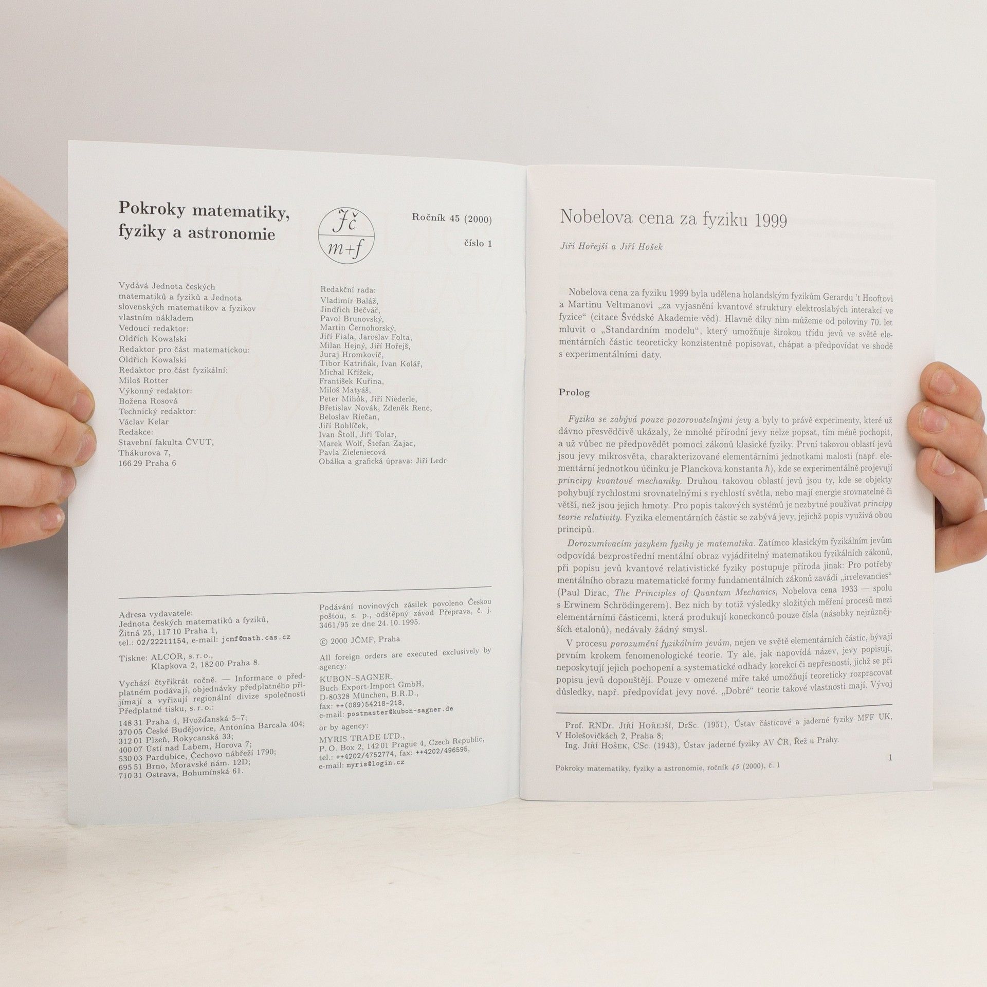 Autorenkollektiv Pokroky matematiky, fyziky a astronomie. Ročník 56. Číslo 1
