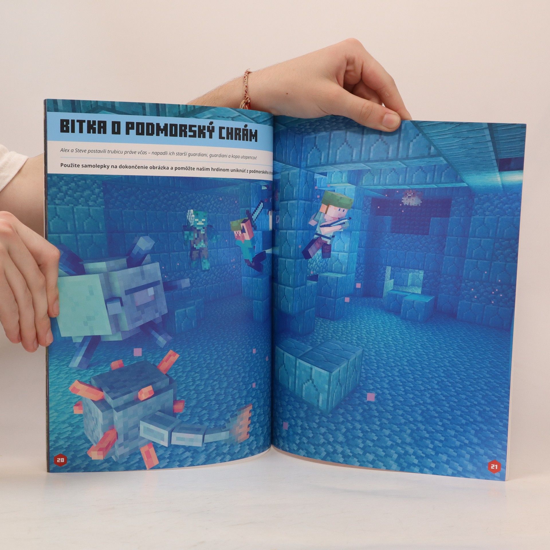 Autorenkollektiv Minecraft so samolepkami: honba za pokladom