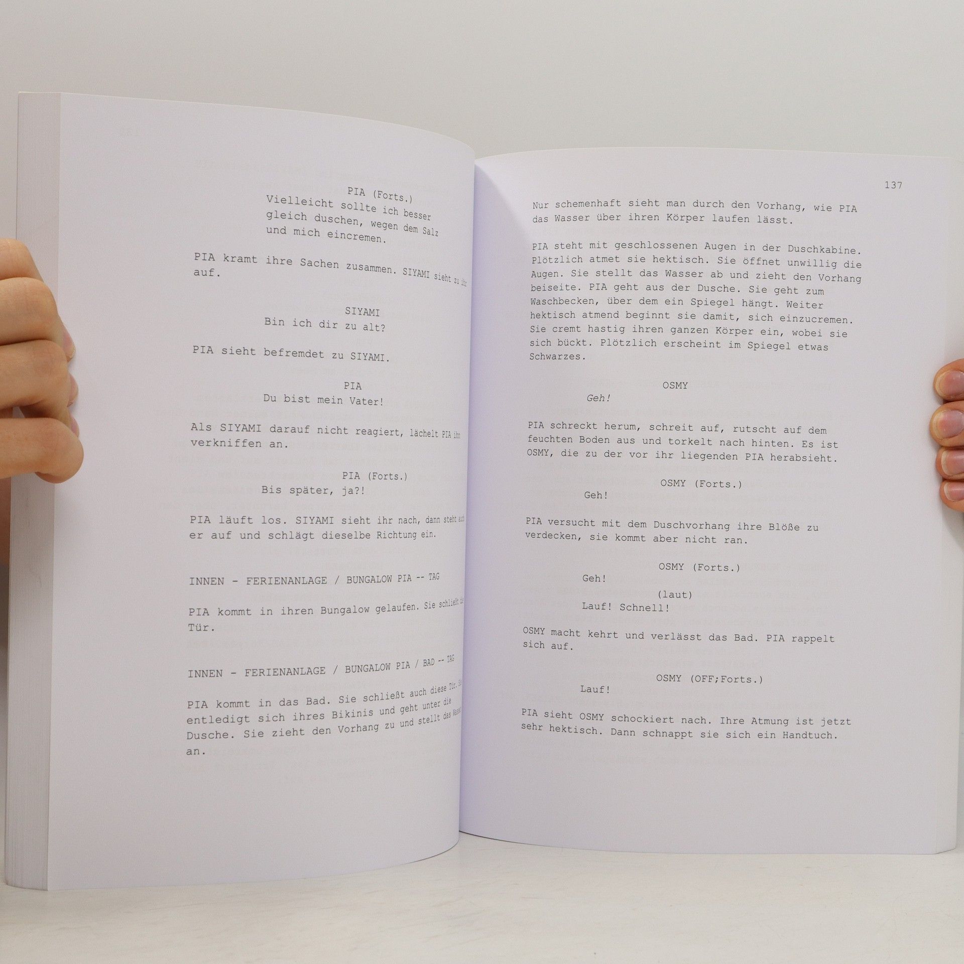 Edgar Cossart Exposé, Treatment, Drehbuch Teil 3