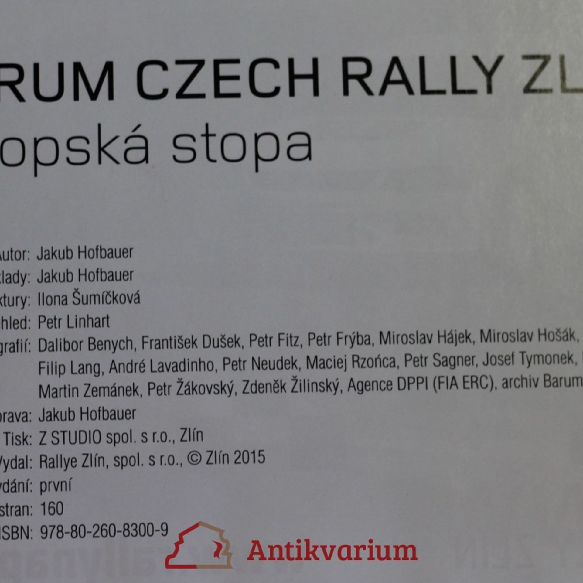 Jakub Hofbauer Barum Czech Rally Zlín : evropská stopa