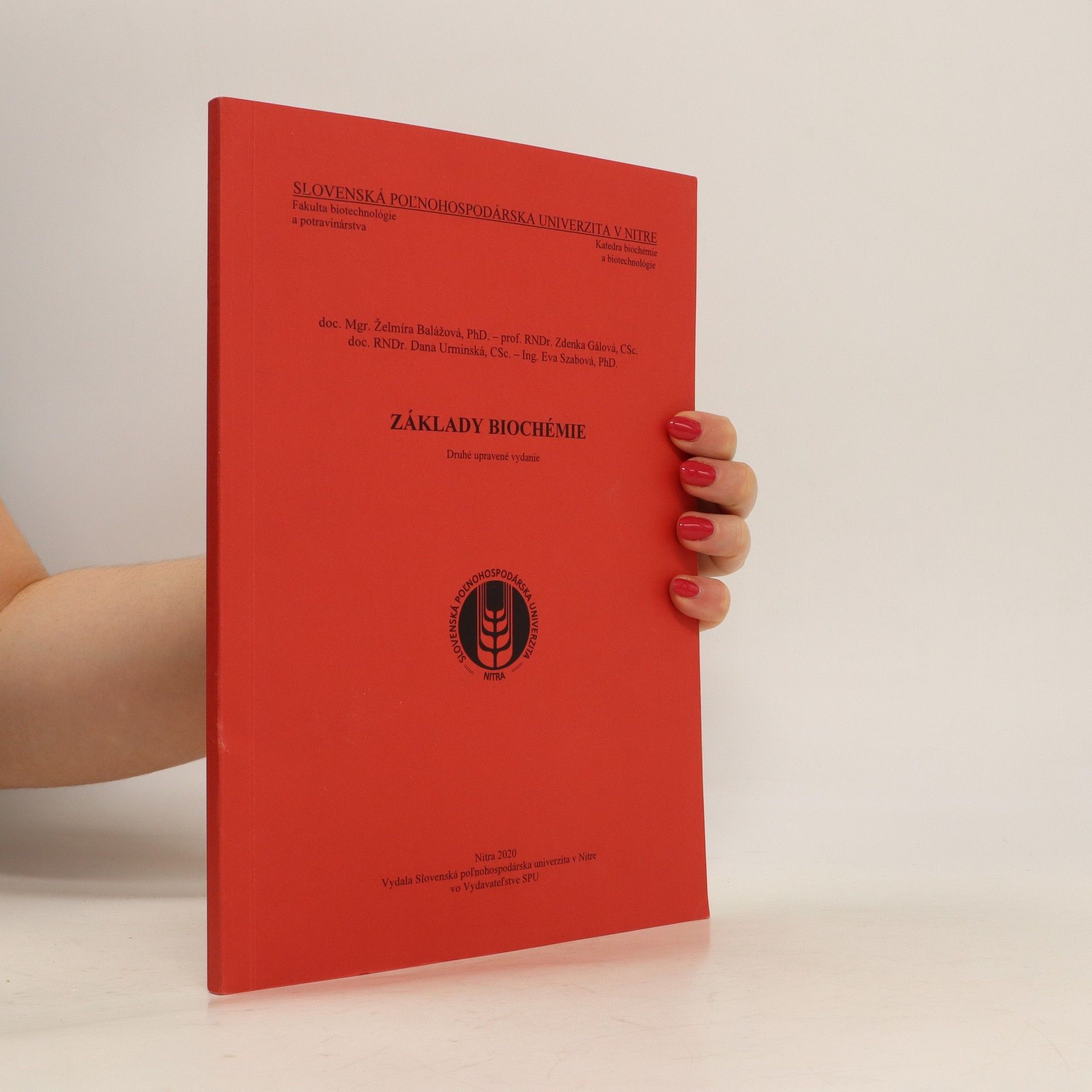 kolektiv Základy Biochémie