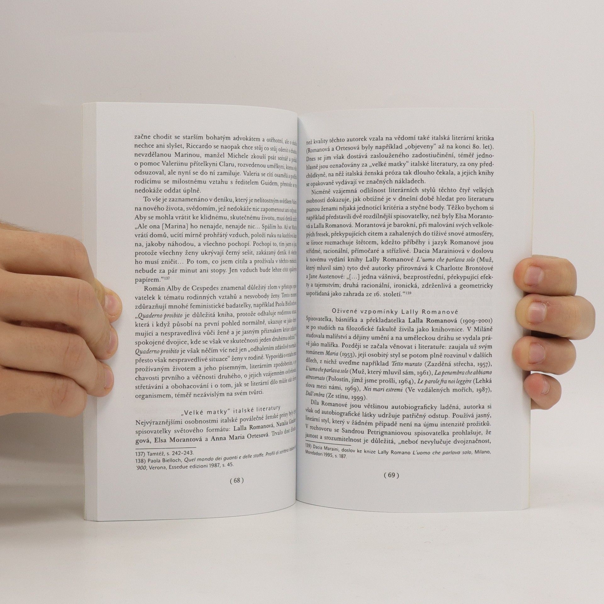 Zora Obstová Ženská próza v italské moderní literatuře