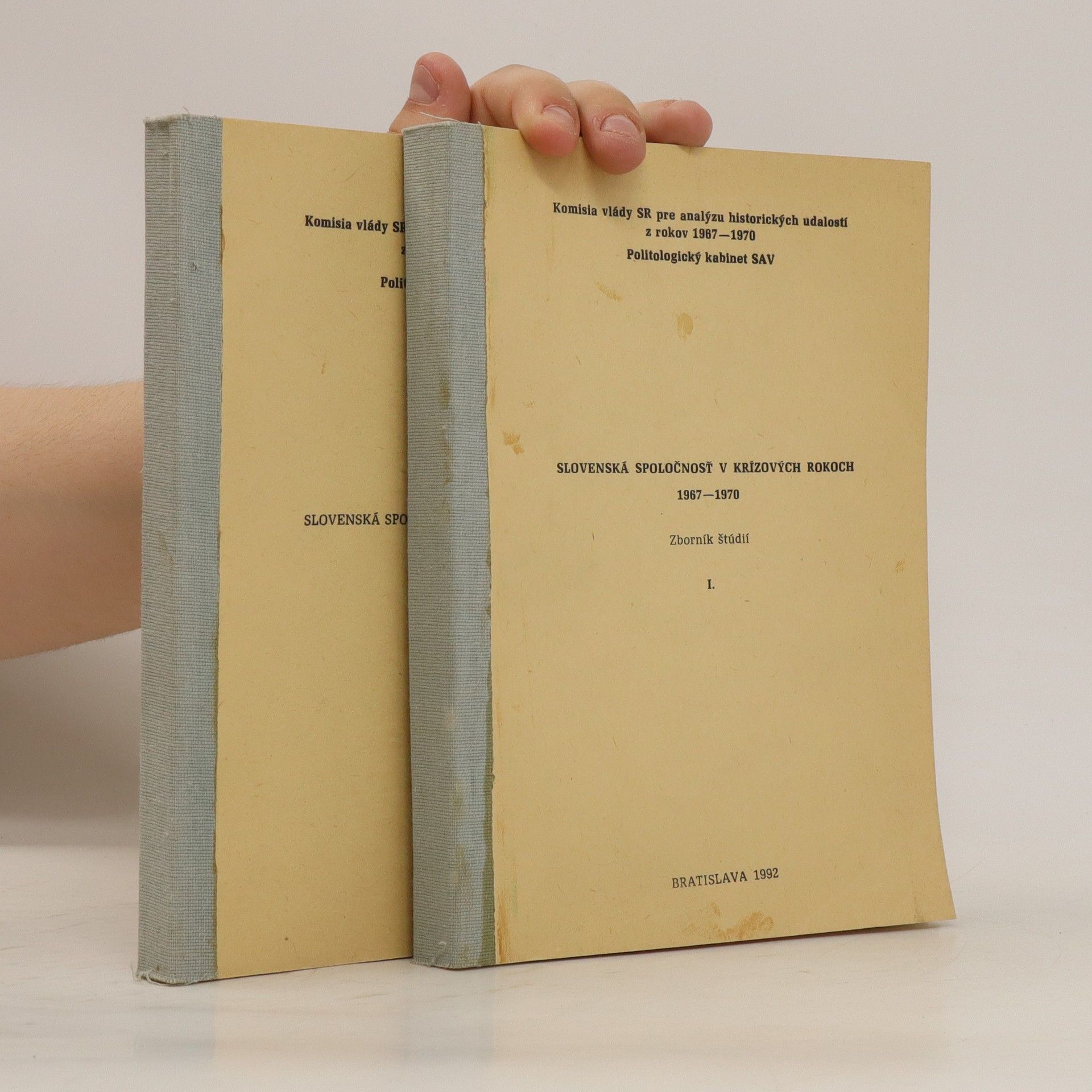 Auteurscollectief Slovenská spoločnosť v krízových rokoch I-II