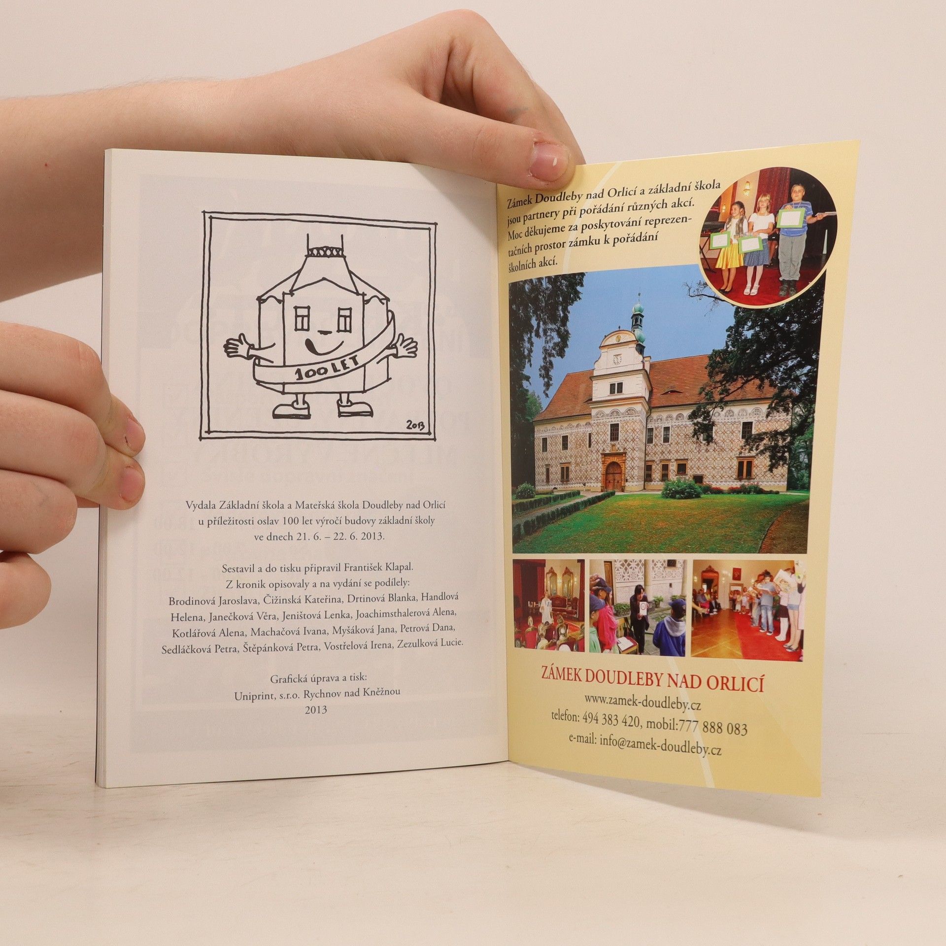 Základní škola Doubleny nad Orlicí Almanch 100 let