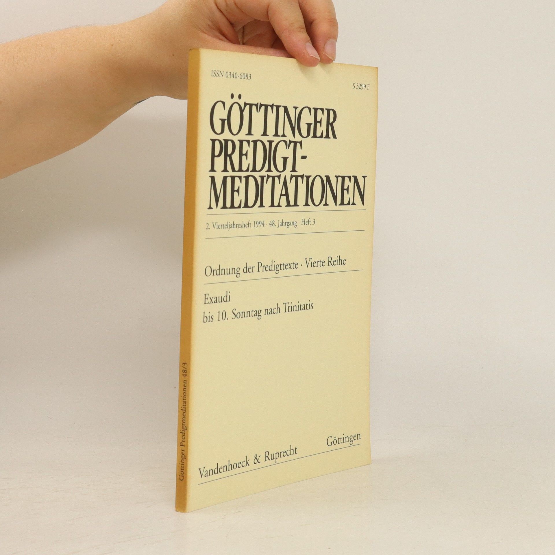Auteurscollectief Göttinger predigtmeditationen 48/3