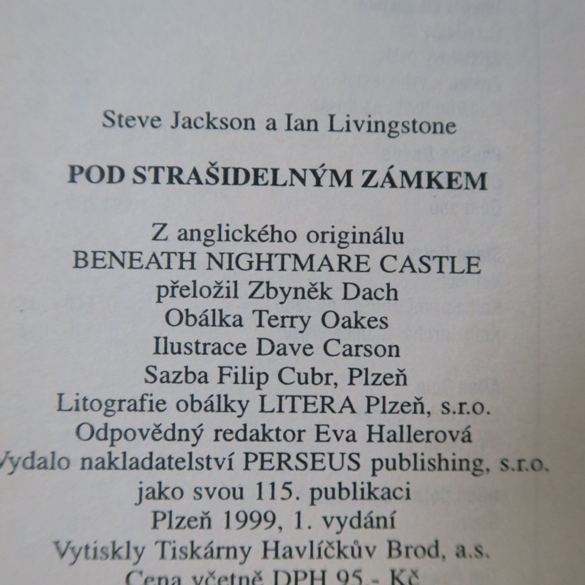 Peter Evans Pod strašidelným zámkem
