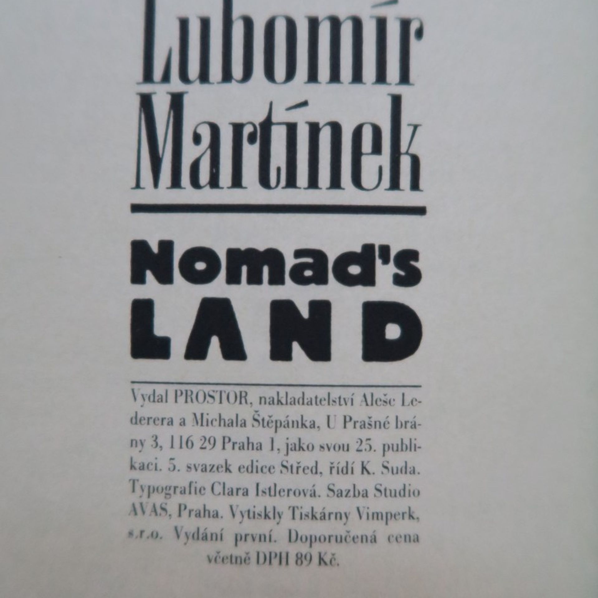 Lubomír Martínek Nomad's land