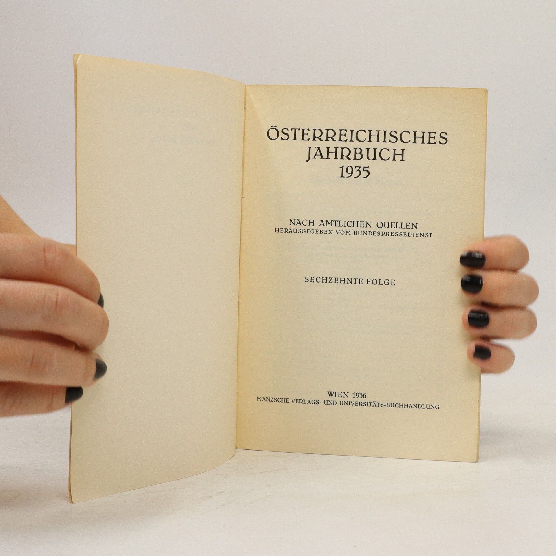 Autorenkollektiv Österreichisches Jahrbuch 1935