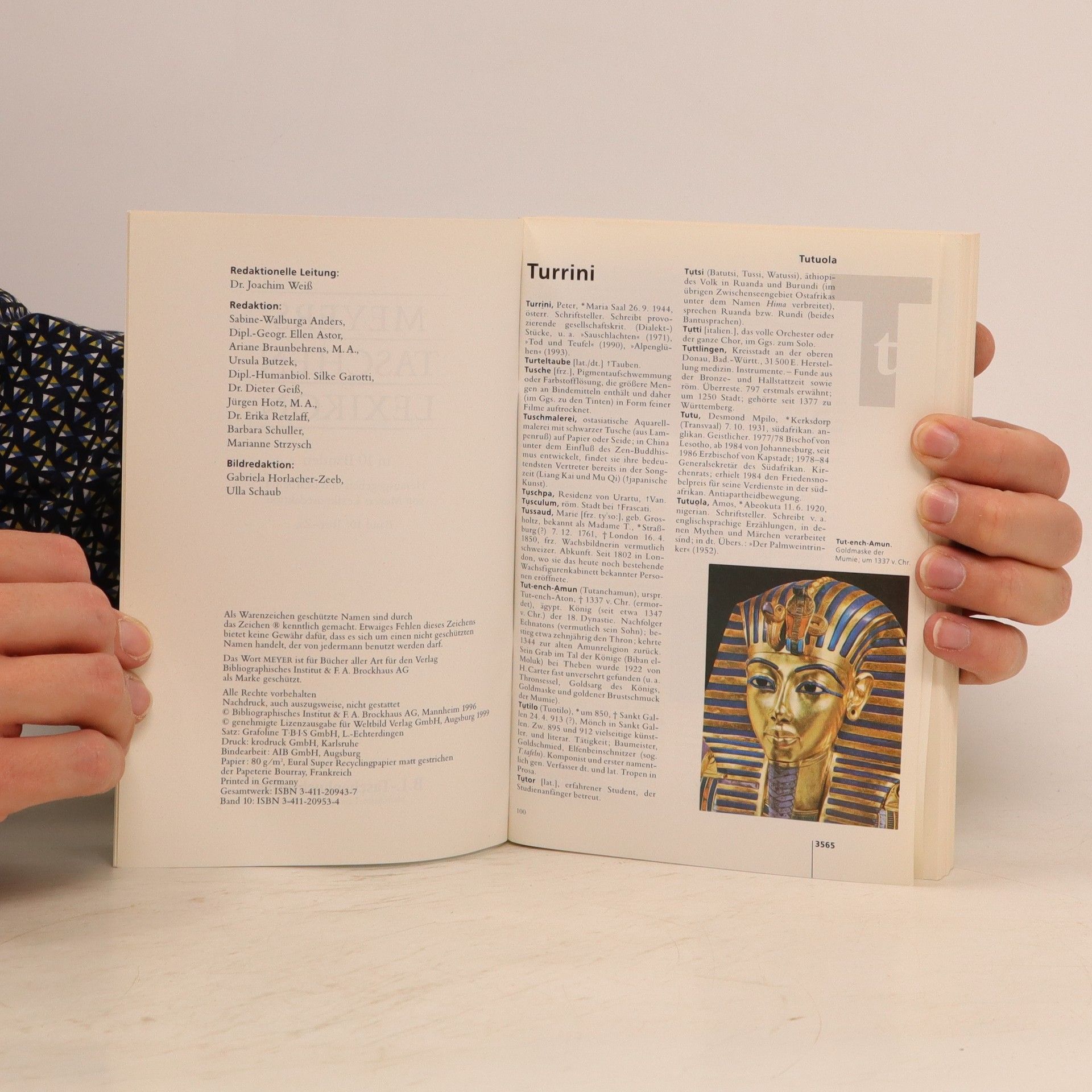 AA.VV. Meyers Taschen-Lexikon in 10 Bänden. Komplet (1. - 10. díl, 10 svazků)