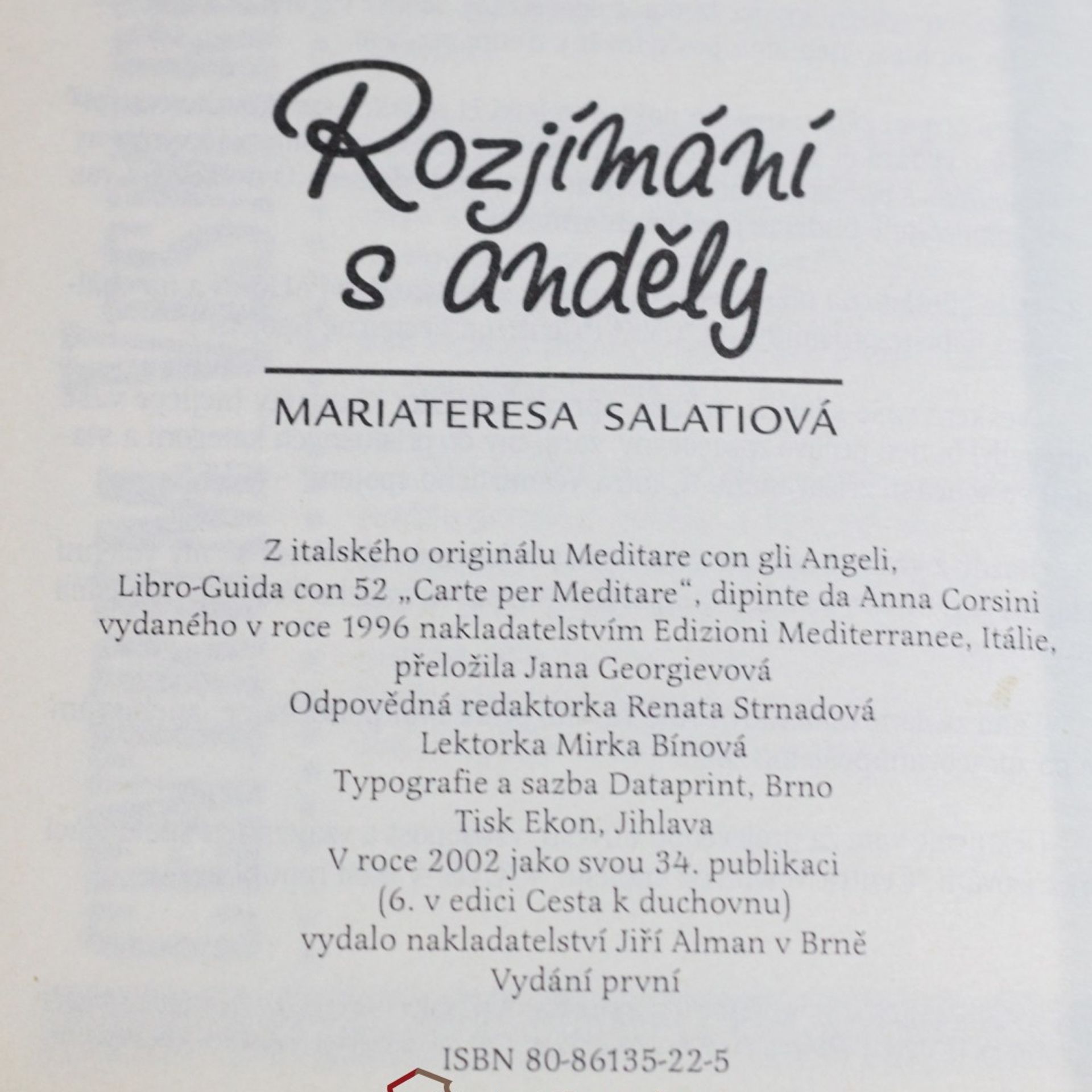 Mariateresa Salati Rozjímání s anděly