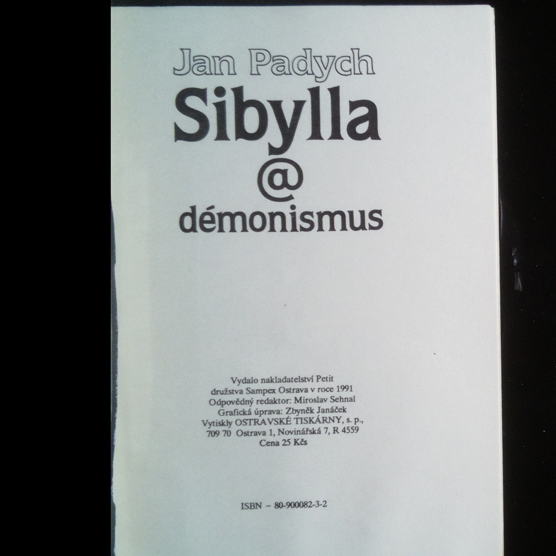 Jan Padych Sibylla a démonismus