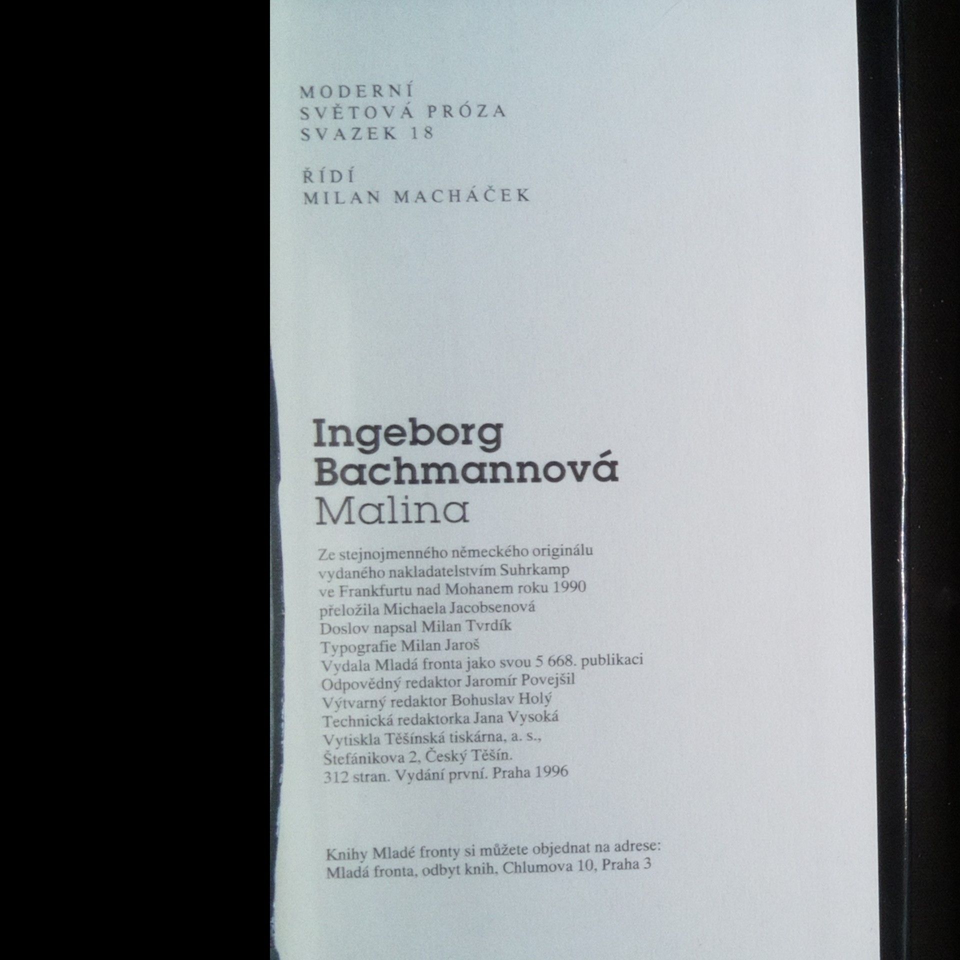 Ingeborg Bachmann Malina