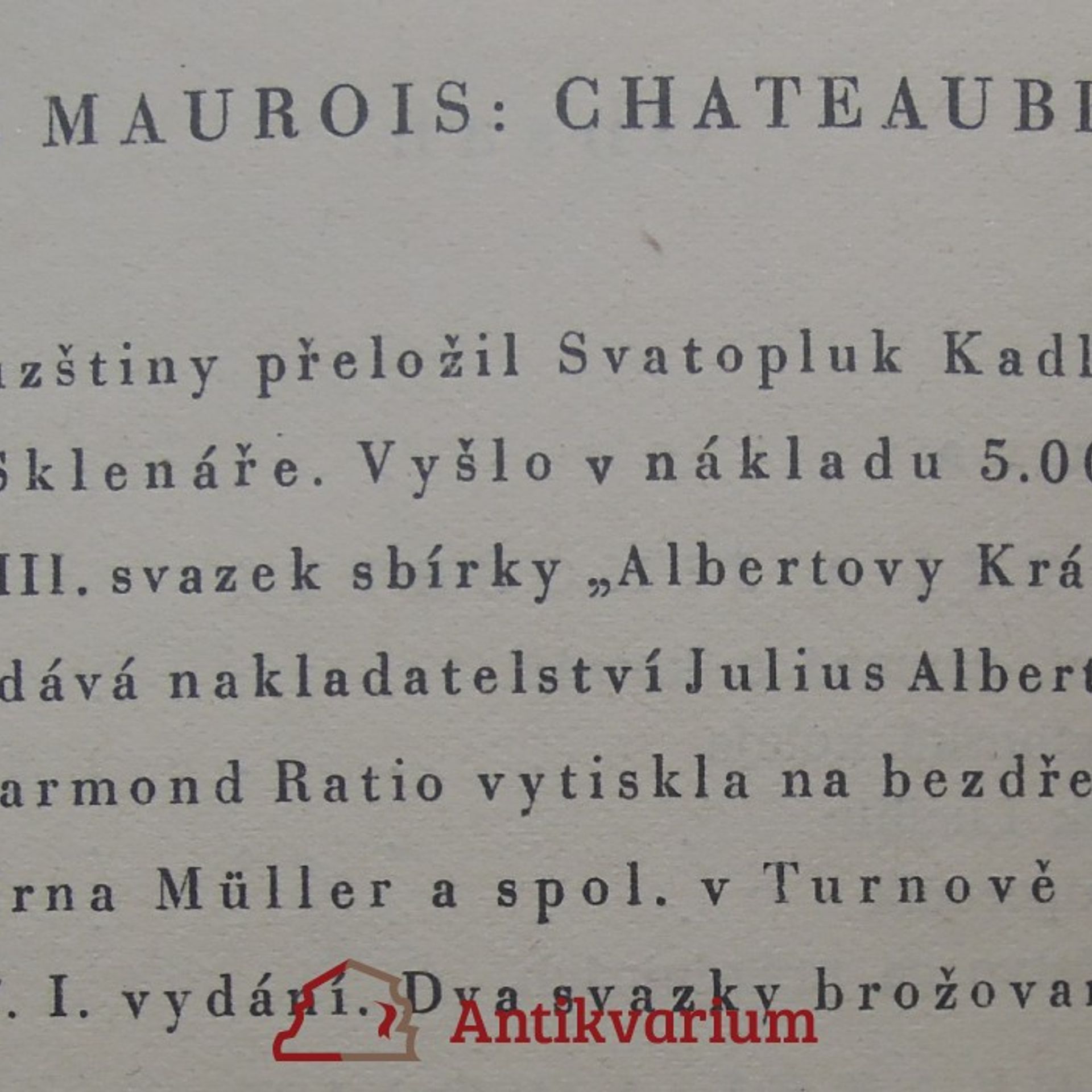 André Maurois Chateaubriand II