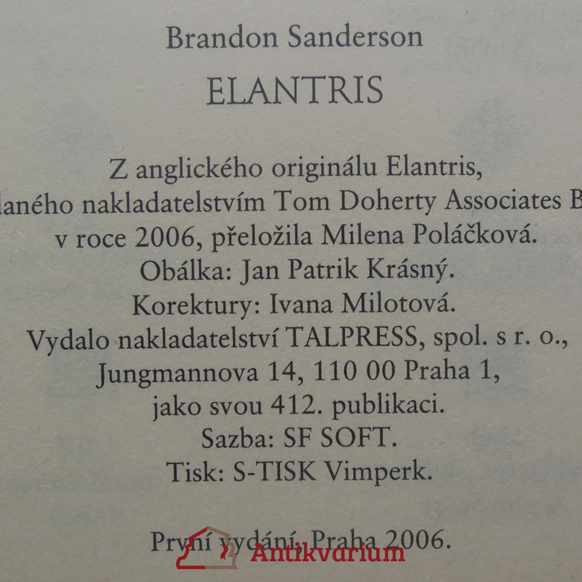 Brandon Sanderson Elantris