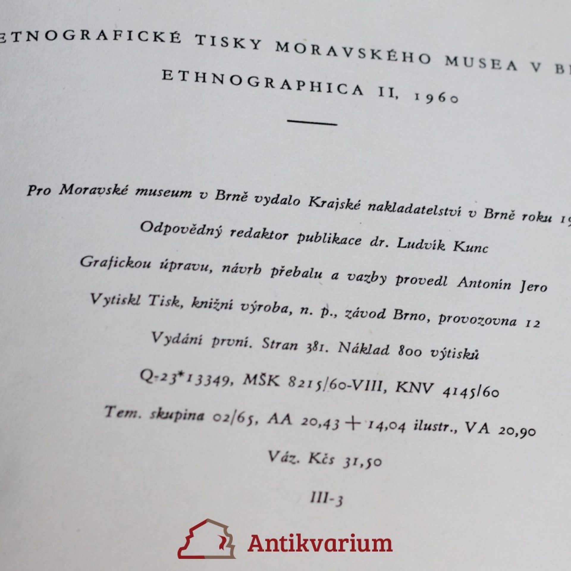 Auteurscollectief Ethnographica II