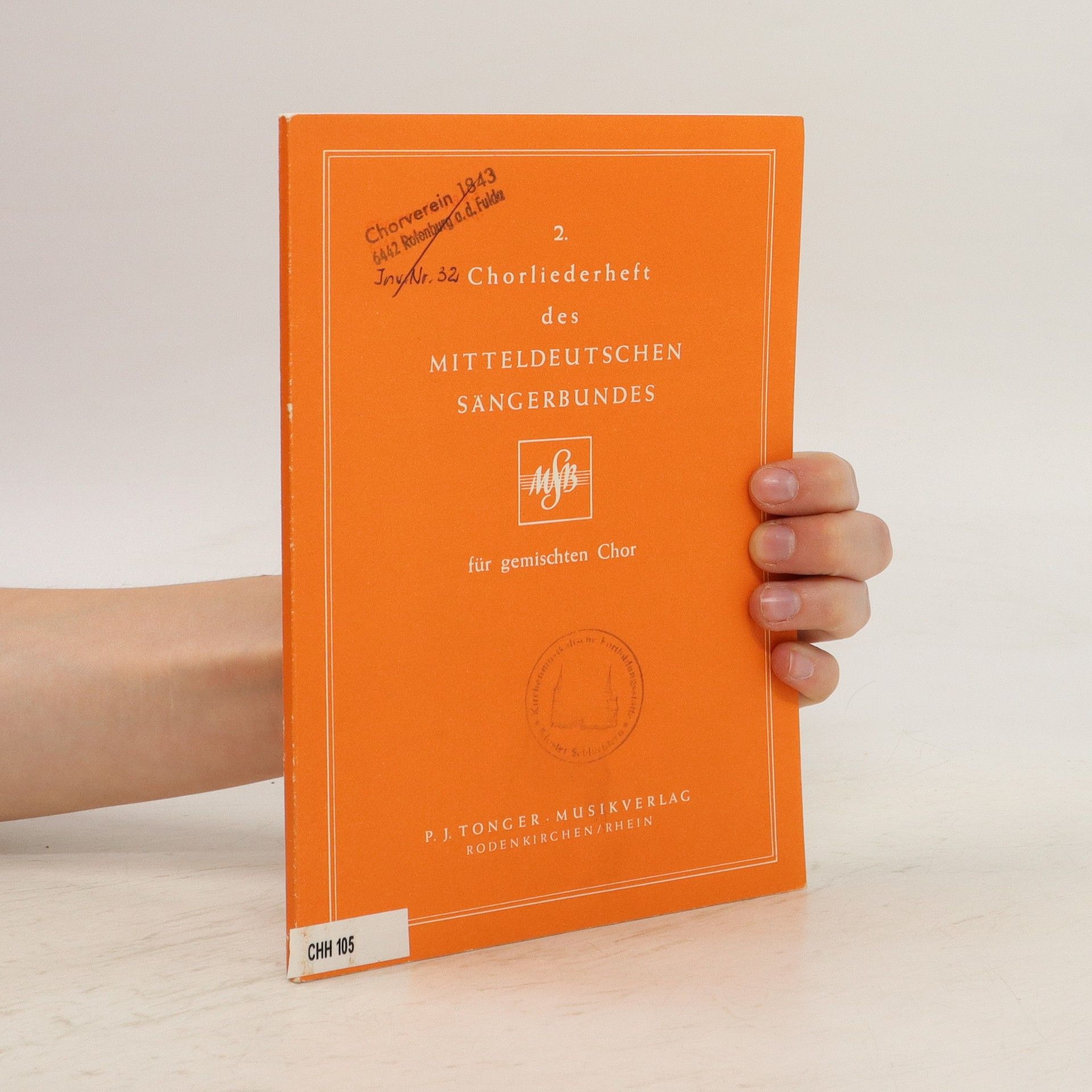 Collectif d'auteurs 2. Chorliederheft des MITTELDEUTSCHEN SANGERBUNDES für gemischten Chor