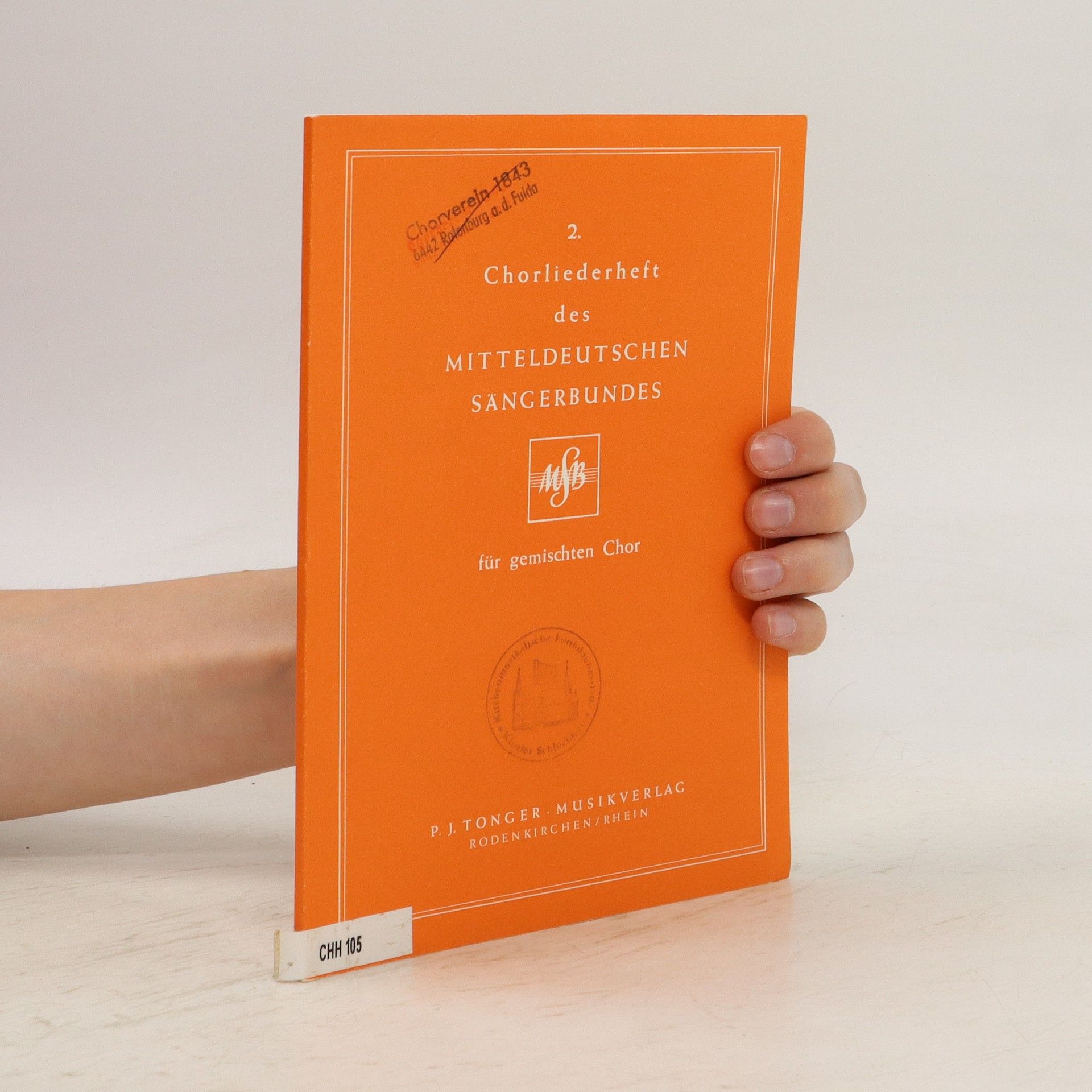Collectif d'auteurs 2. Chorliederheft des Mitteldeutschen Sängerbundes für gemischten Chor