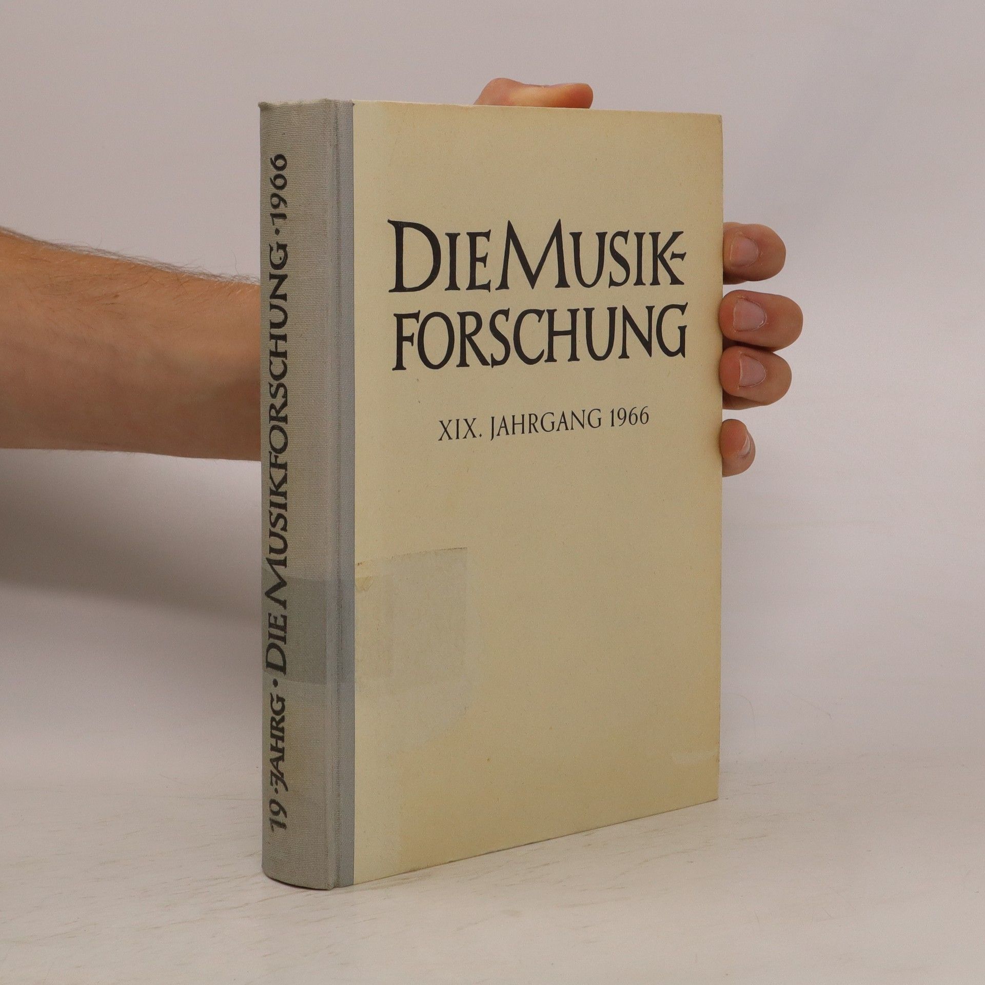 Autorenkollektiv Die Musikforschung. XIX. Jahrgang 1966
