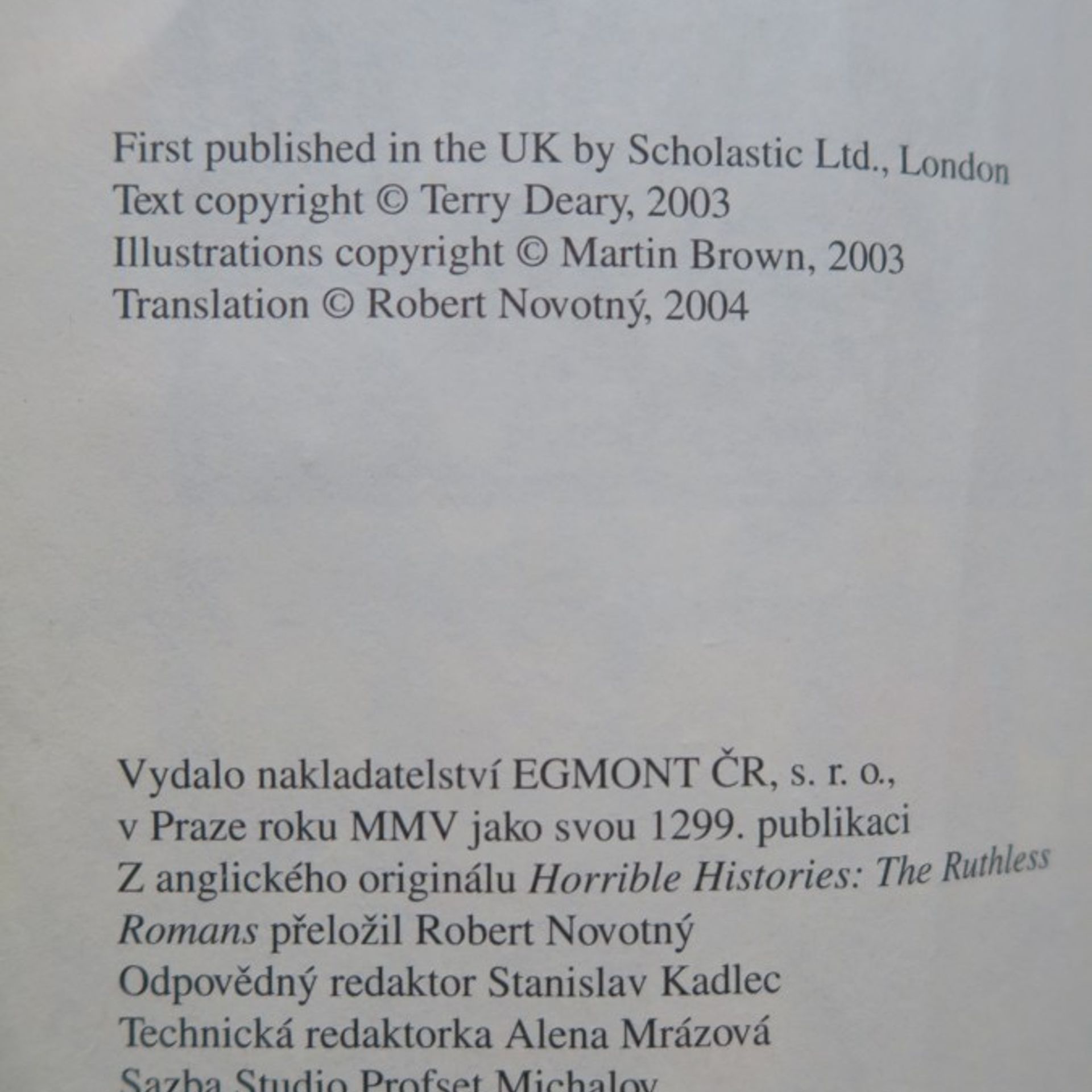 Terry Deary Ještě prohnilejší Římané (Děsivé dějiny)