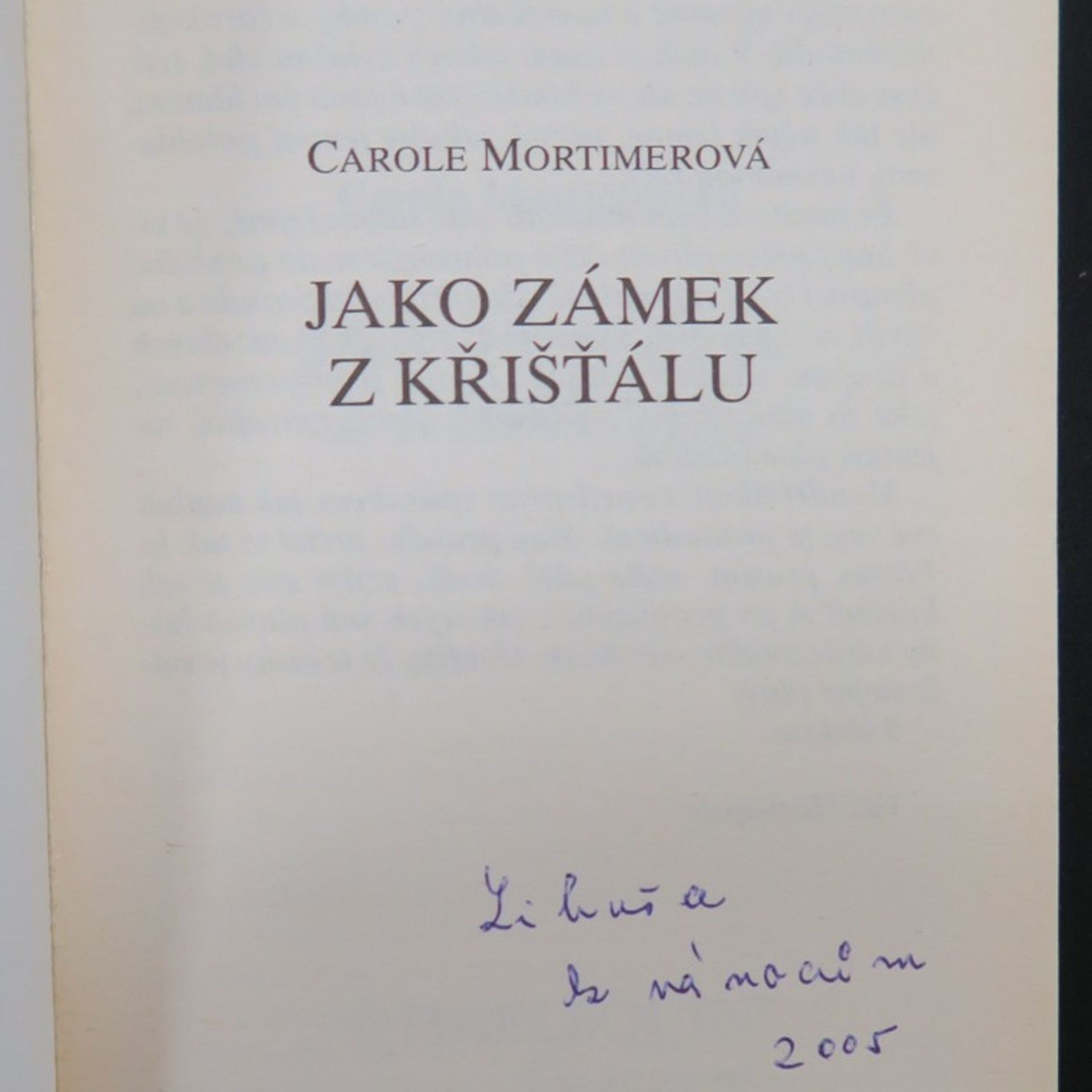 Carole Mortimer Jako zámek z křišťálu