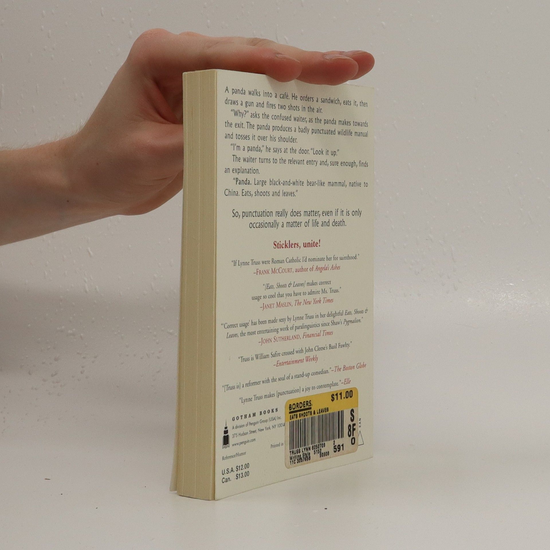 Lynne Truss Eats, shoots & leaves : the zero tolerance approach to punctuation