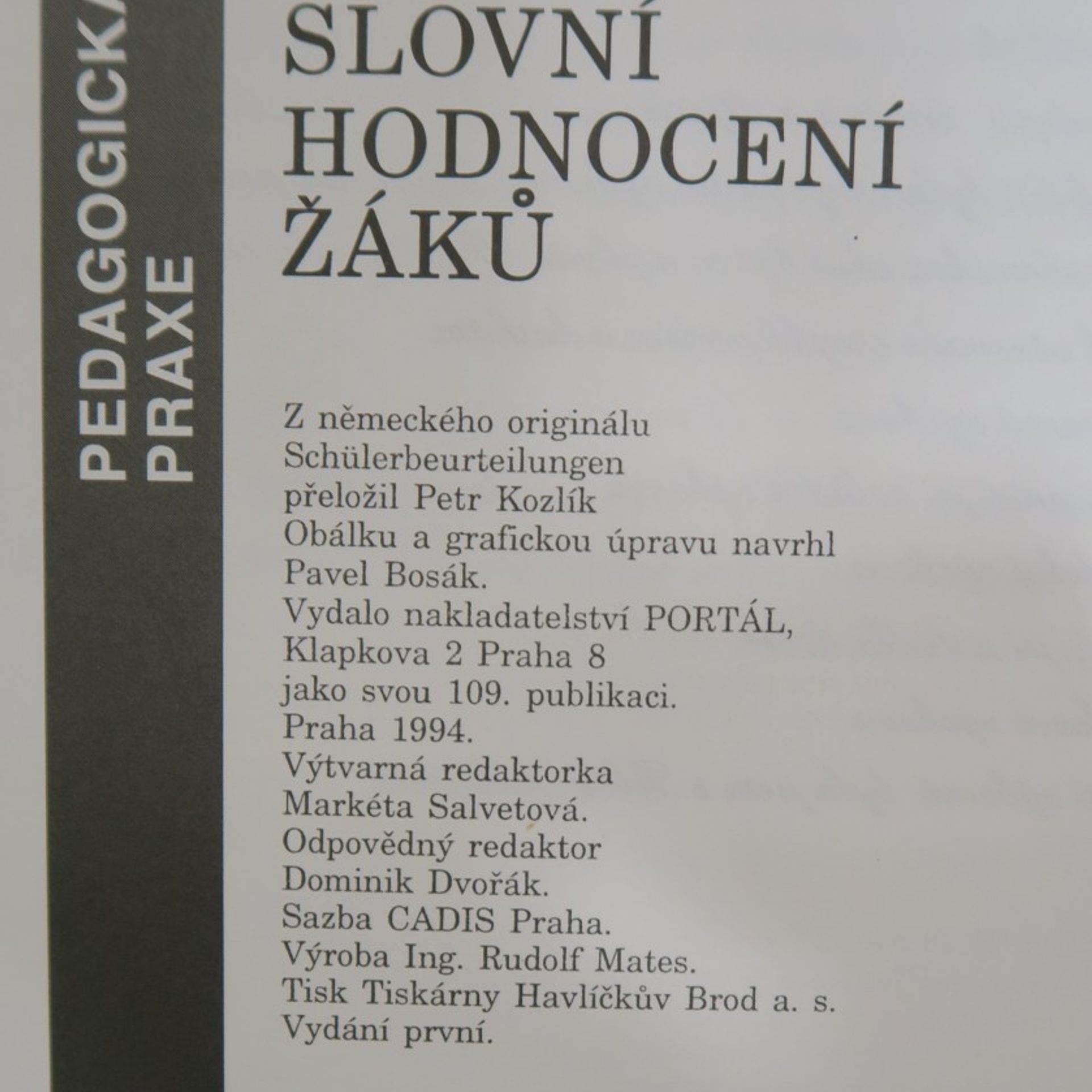 Franz Peter Schimunek Slovní hodnocení žáků