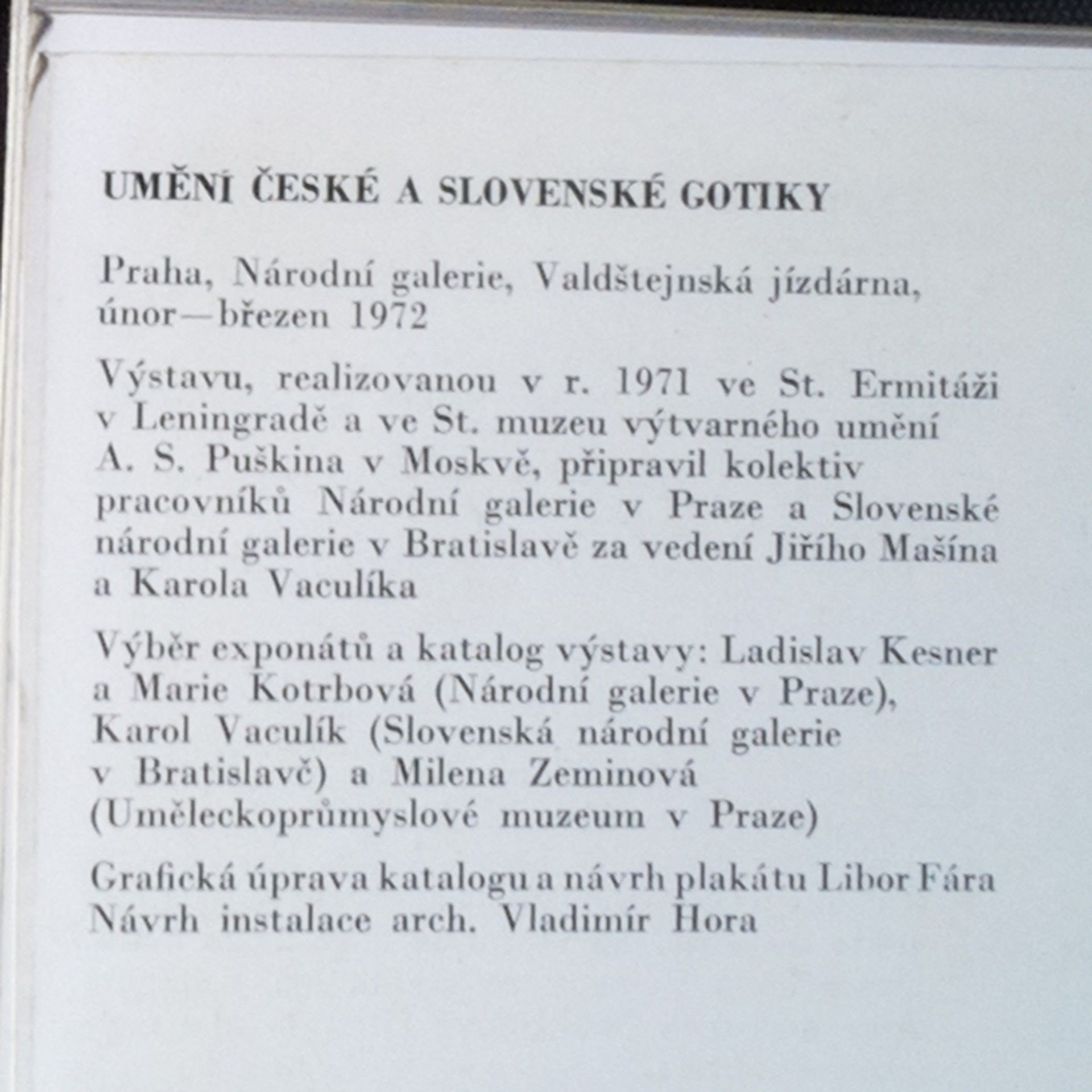 Ladislav Kesner ml. Umění české a slovenské gotiky