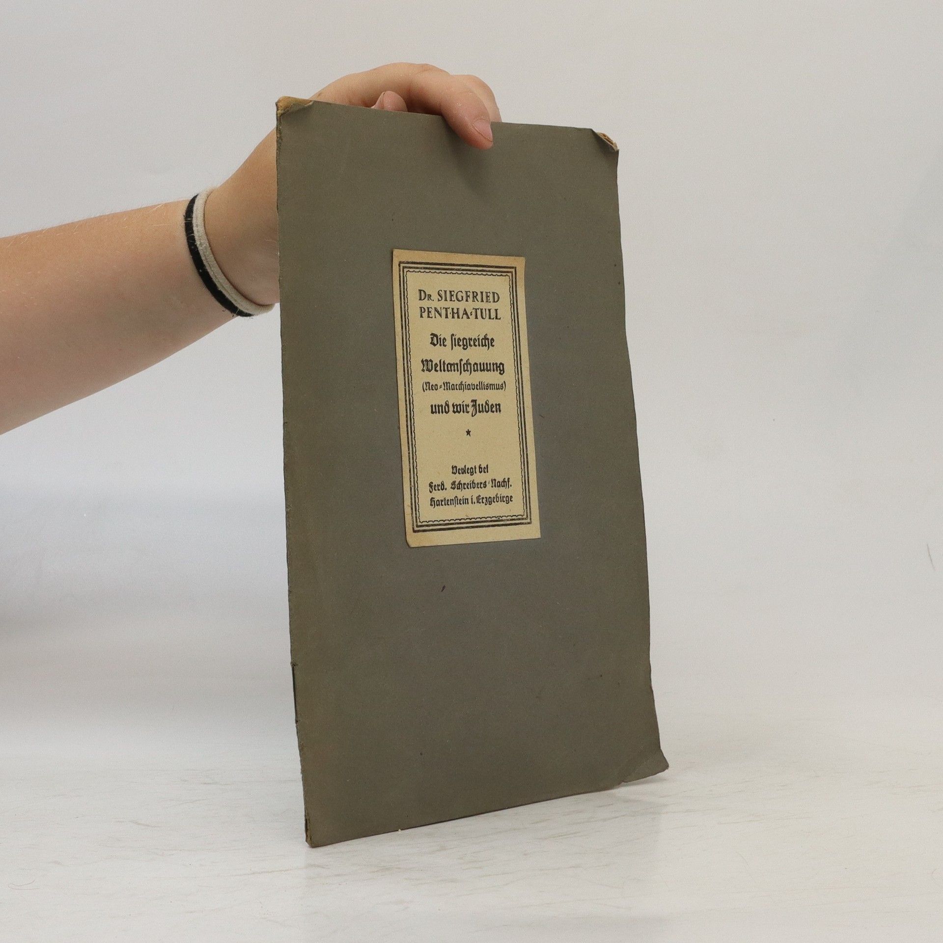 Siegfried Pentha-Tull Die siegreiche Weltanschauung (Neo-Machiavellismus) und wir Juden