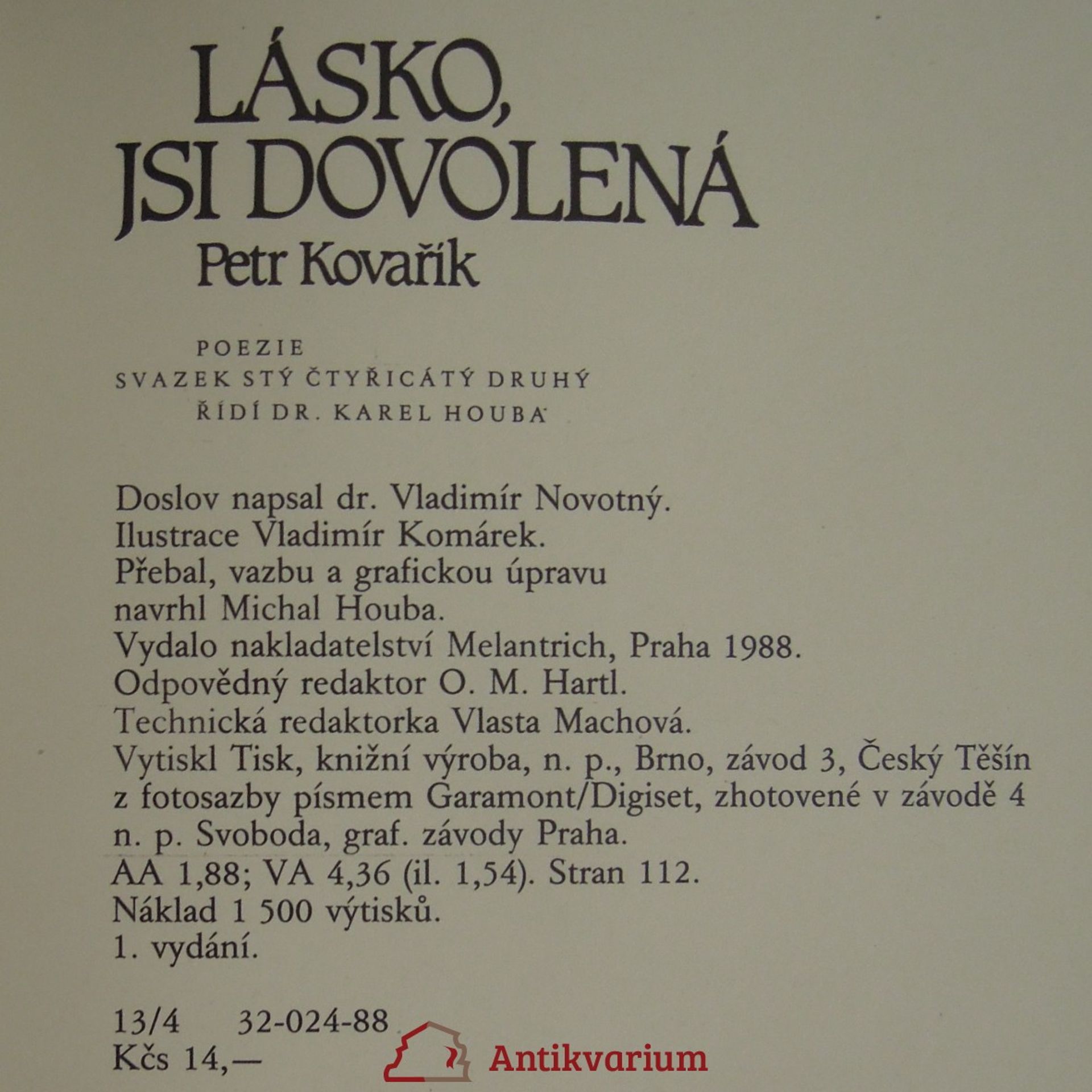 Petr Kovařík Lásko, jsi dovolená