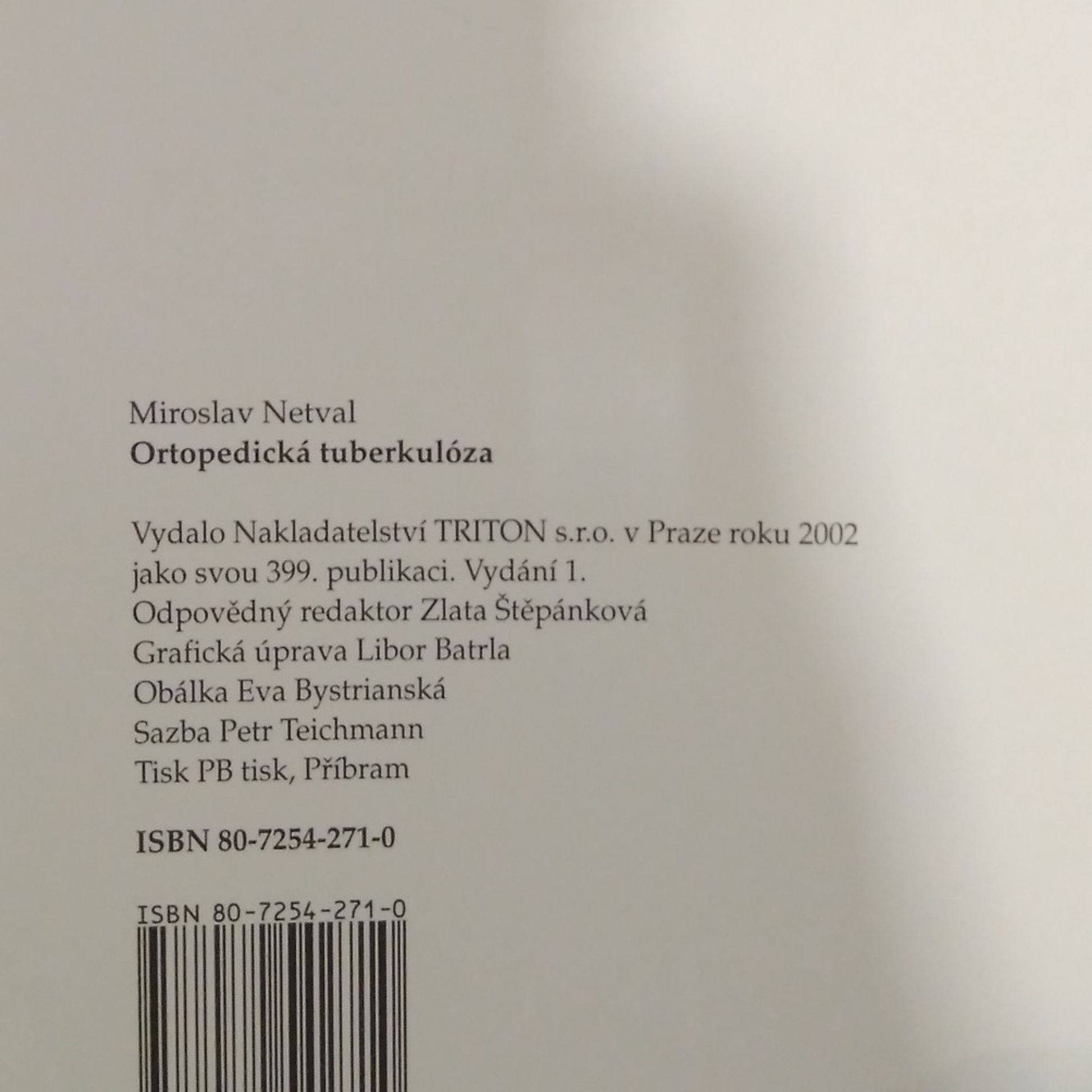 Miroslav Netval Ortopedická tuberkulóza