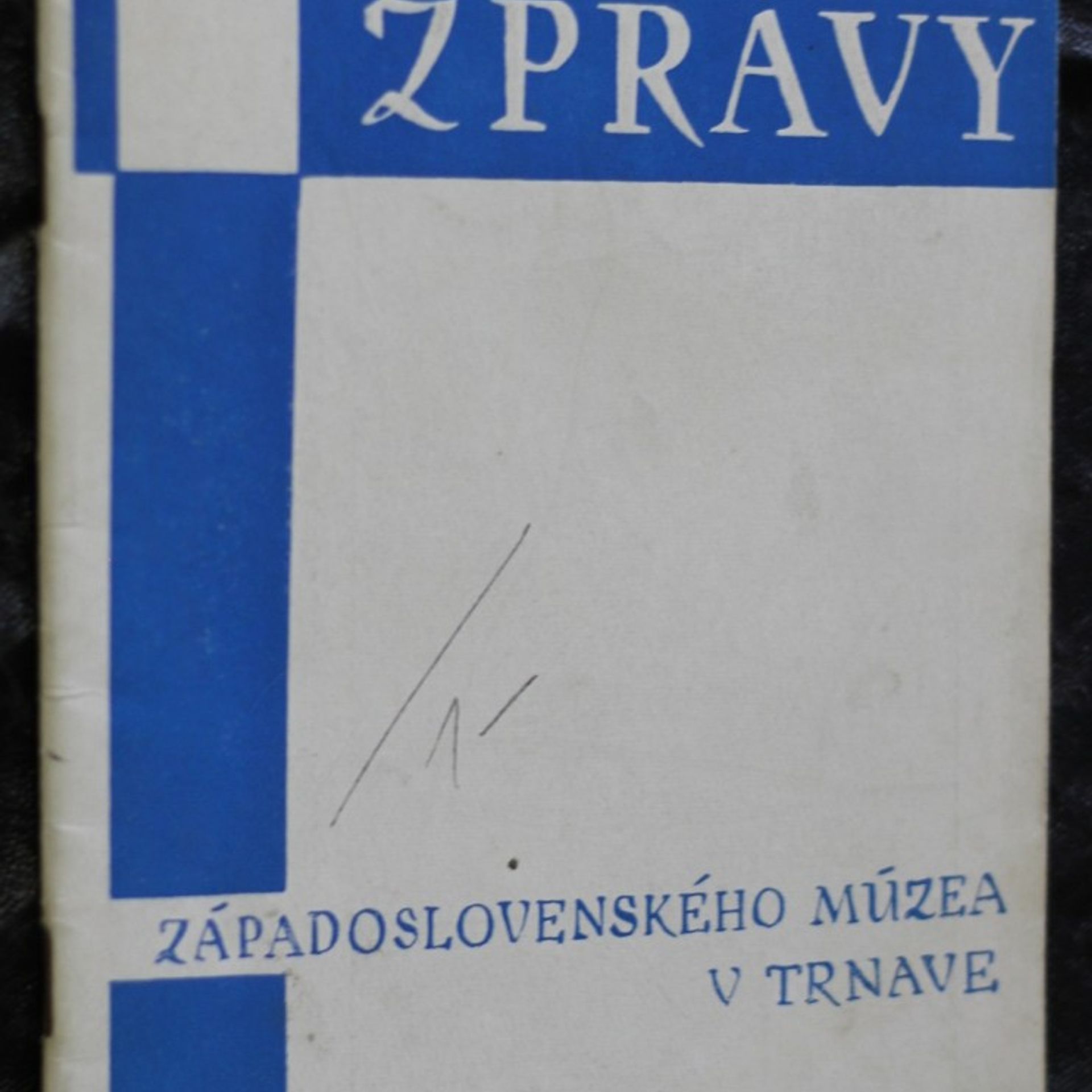 Collectif d'auteurs Zprávy západoslovenského múzea v Trnave, č. 1. november