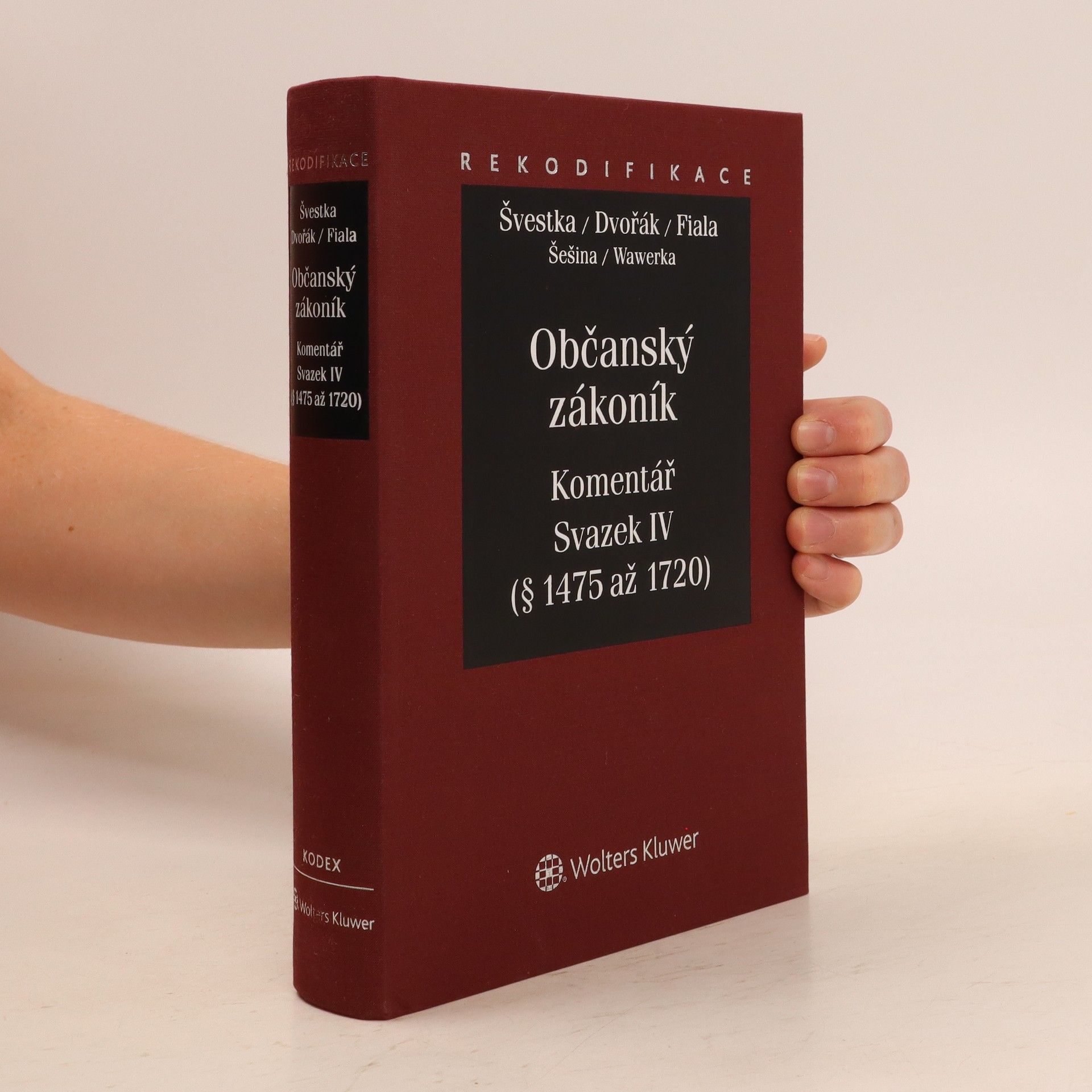 Josef Fiala Občanský zákoník – komentář, Svazek IV. (§ 1475 až 1720)