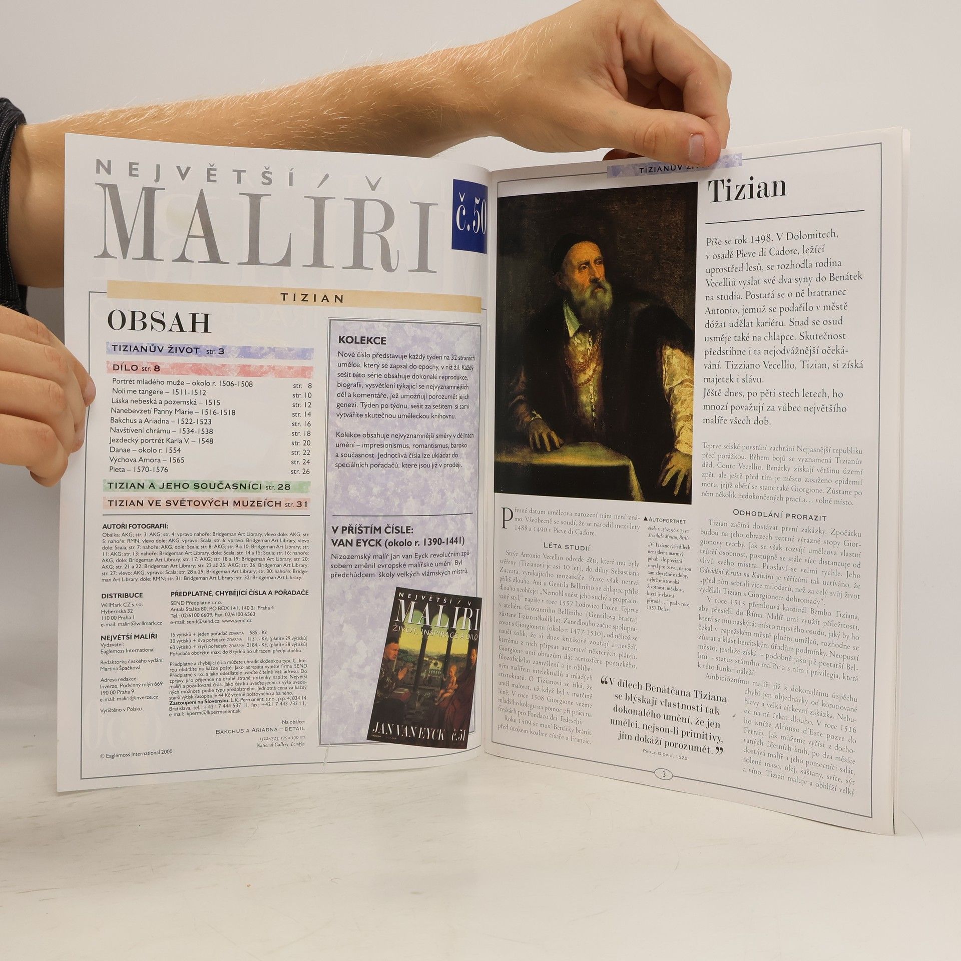Various authors Největší malíři. Život, inspirace a dílo. Tizian 50