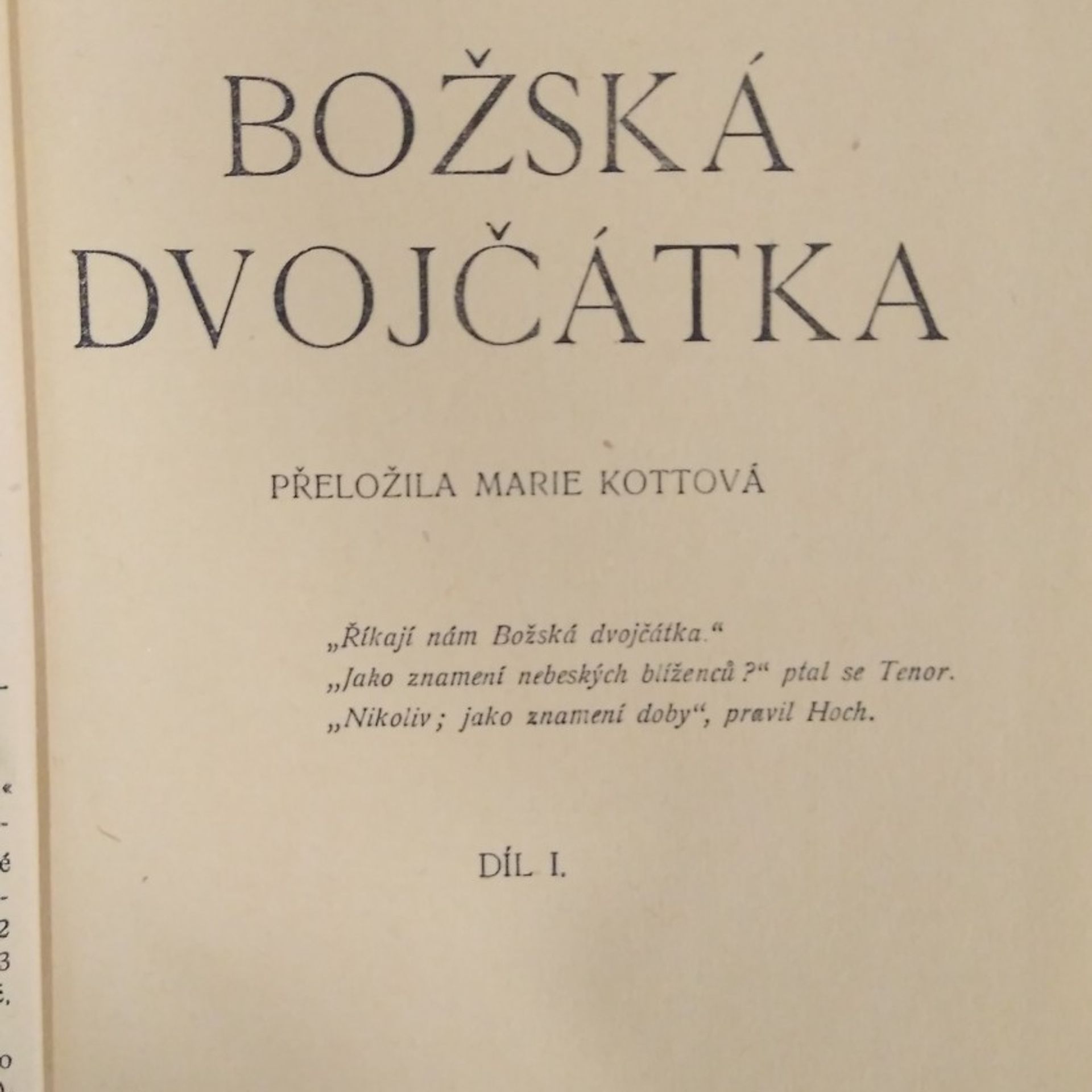 Sarah Grand Božská dvojčátka díl I.