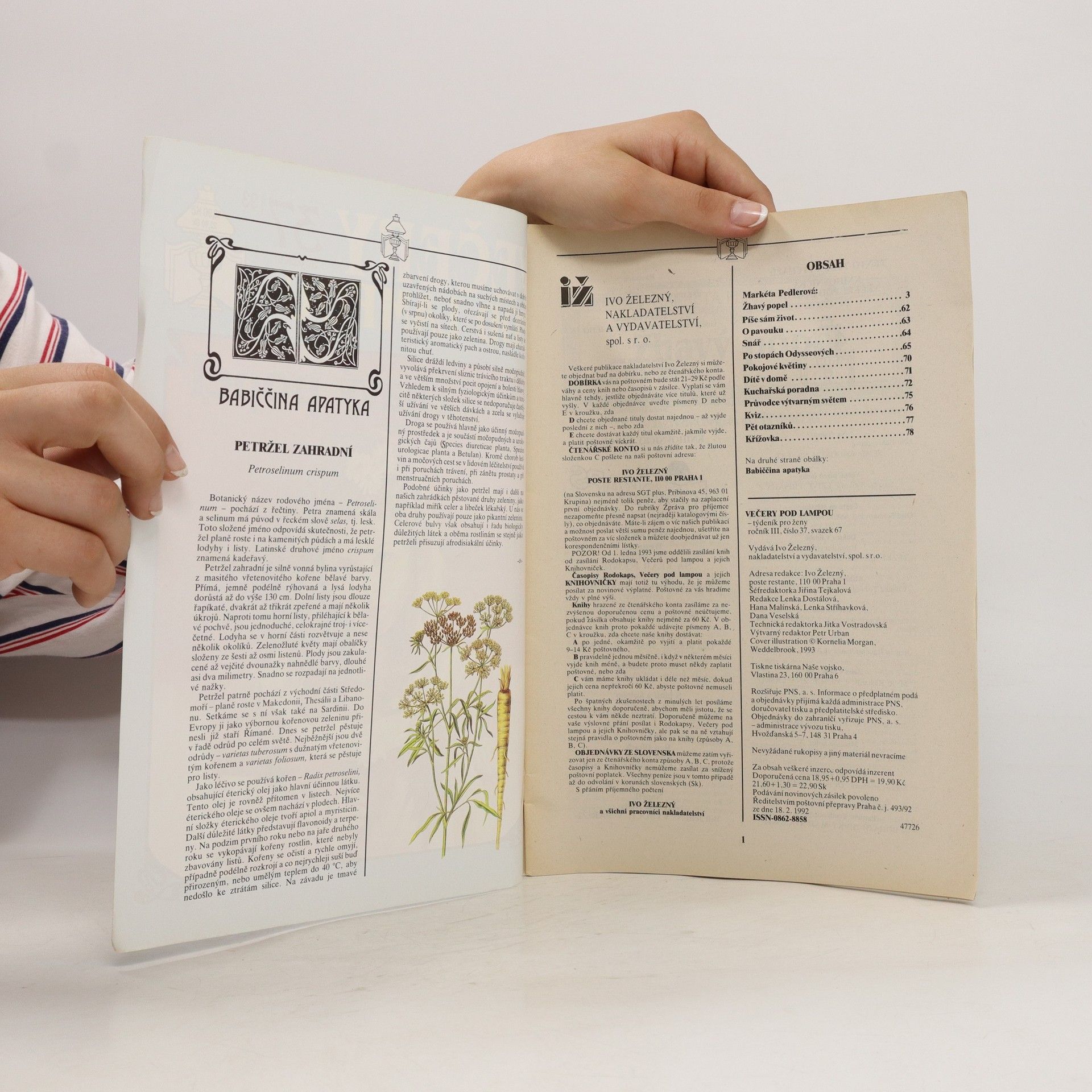 Marketá Pedlerová Večery pod lampou 37/1993. Žhavý popel