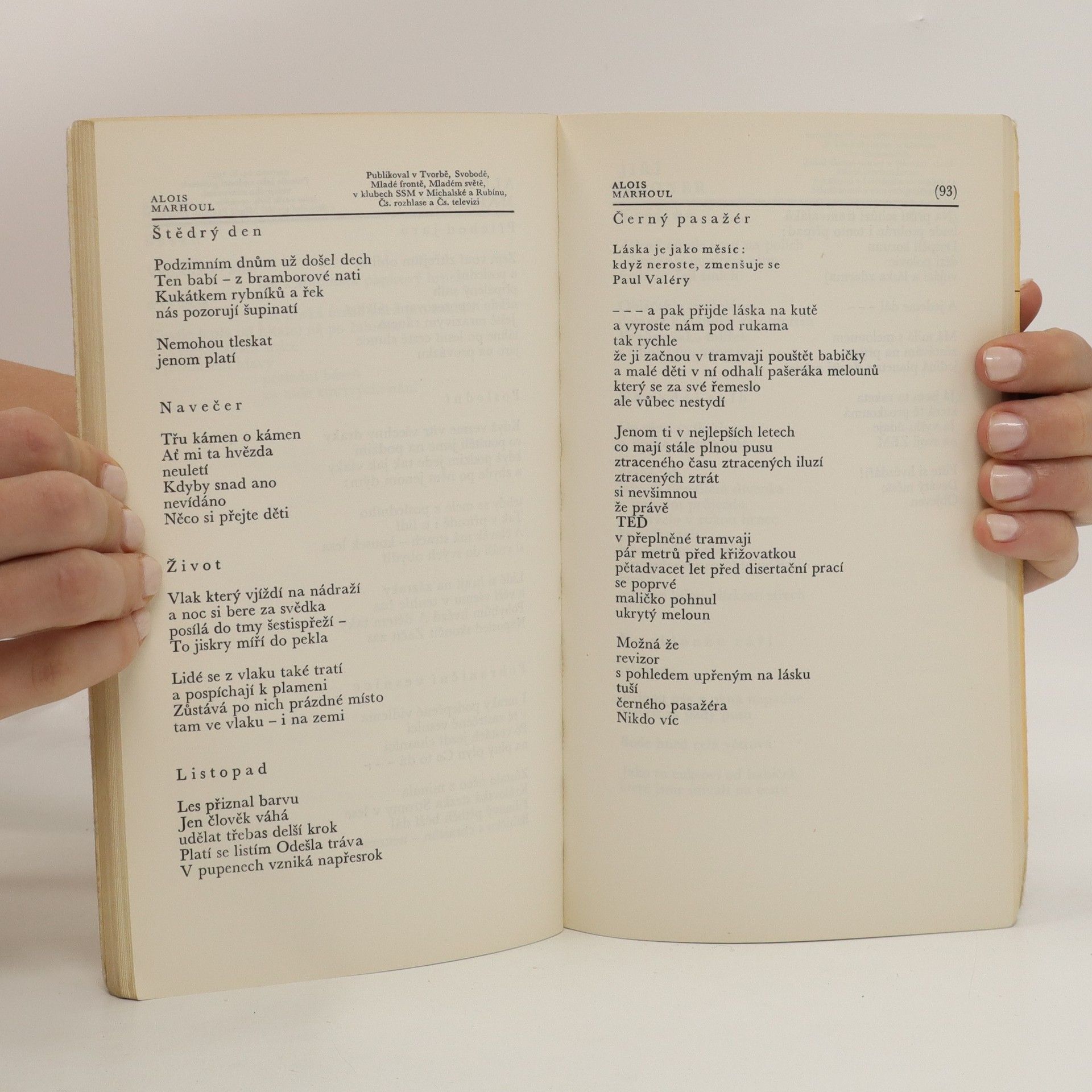 Jiří Binek Almanach nejmladší české poezie. Jen jednou ponejprv