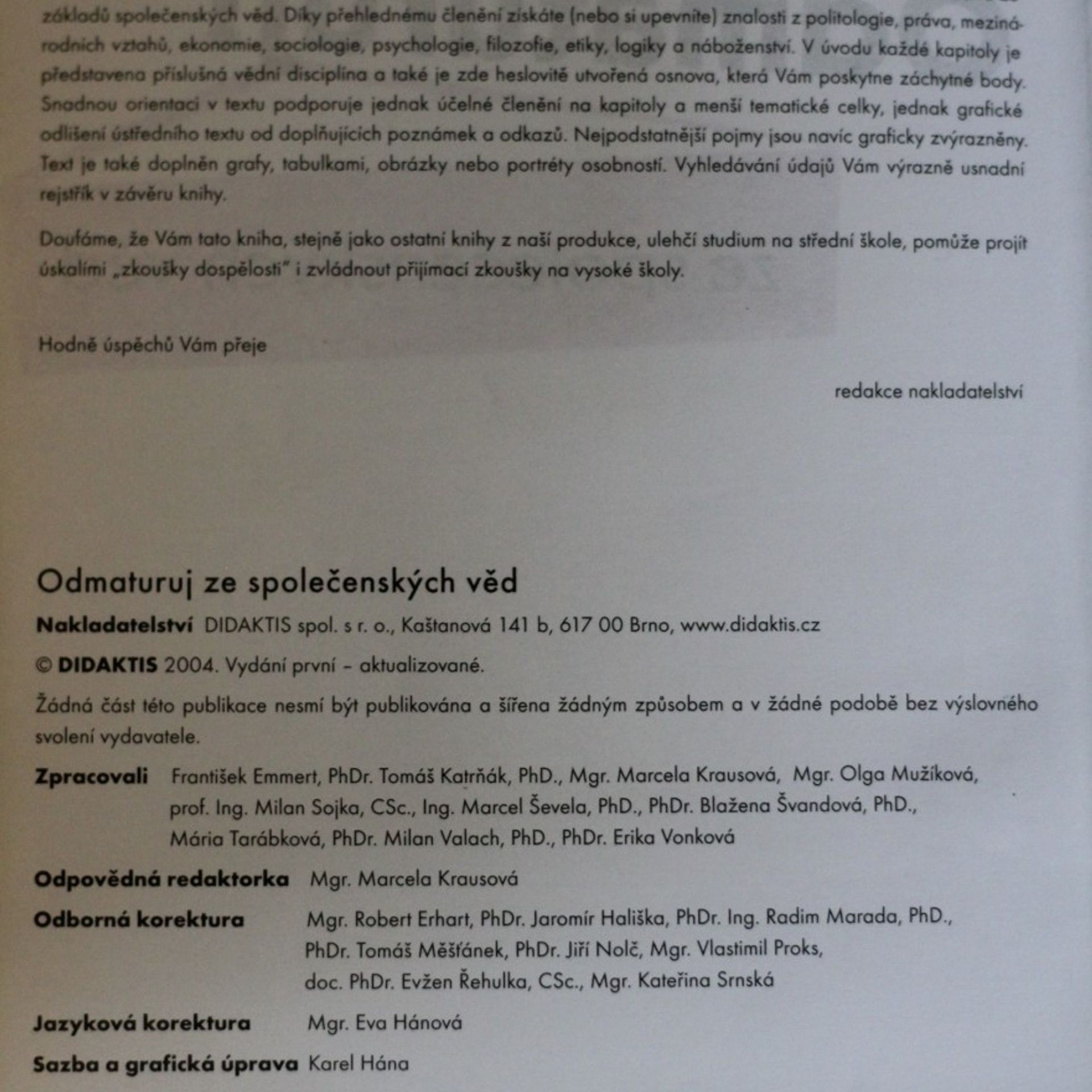 AA.VV. Zmaturuj! Z náuky o spoločnosti