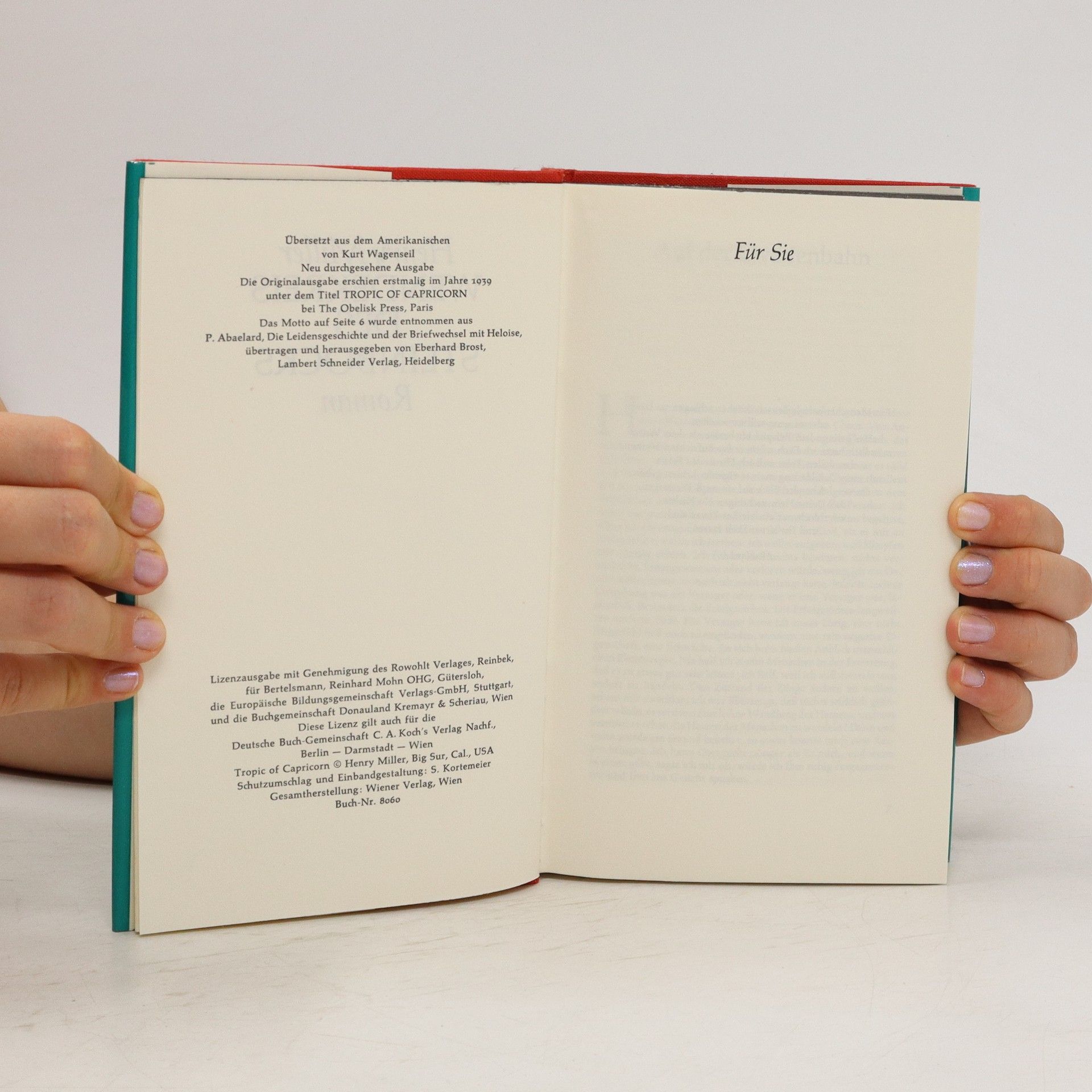 Henry Miller Wendekreis des Steinbocks