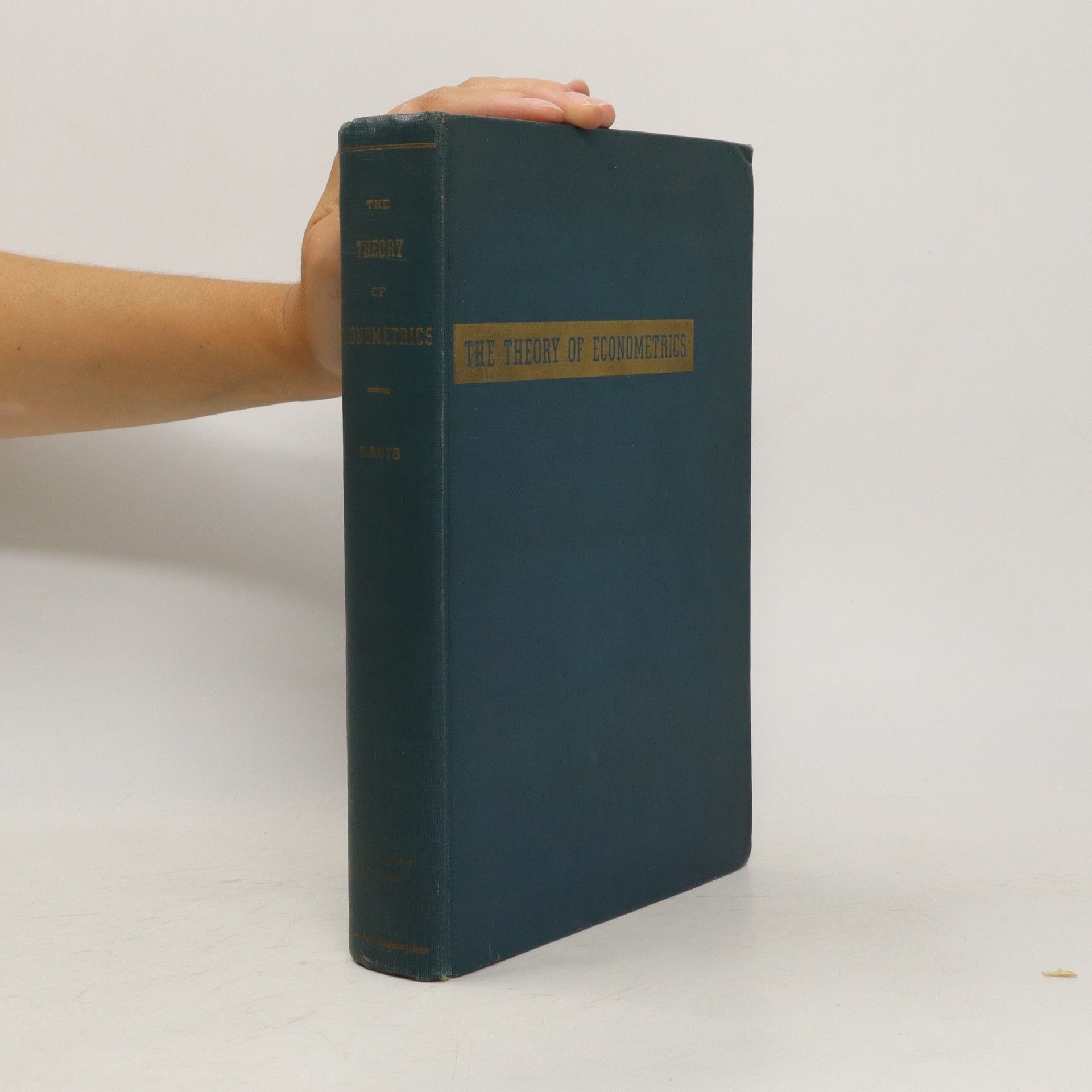 Harold Thayer Davis The Theory of Econometrics